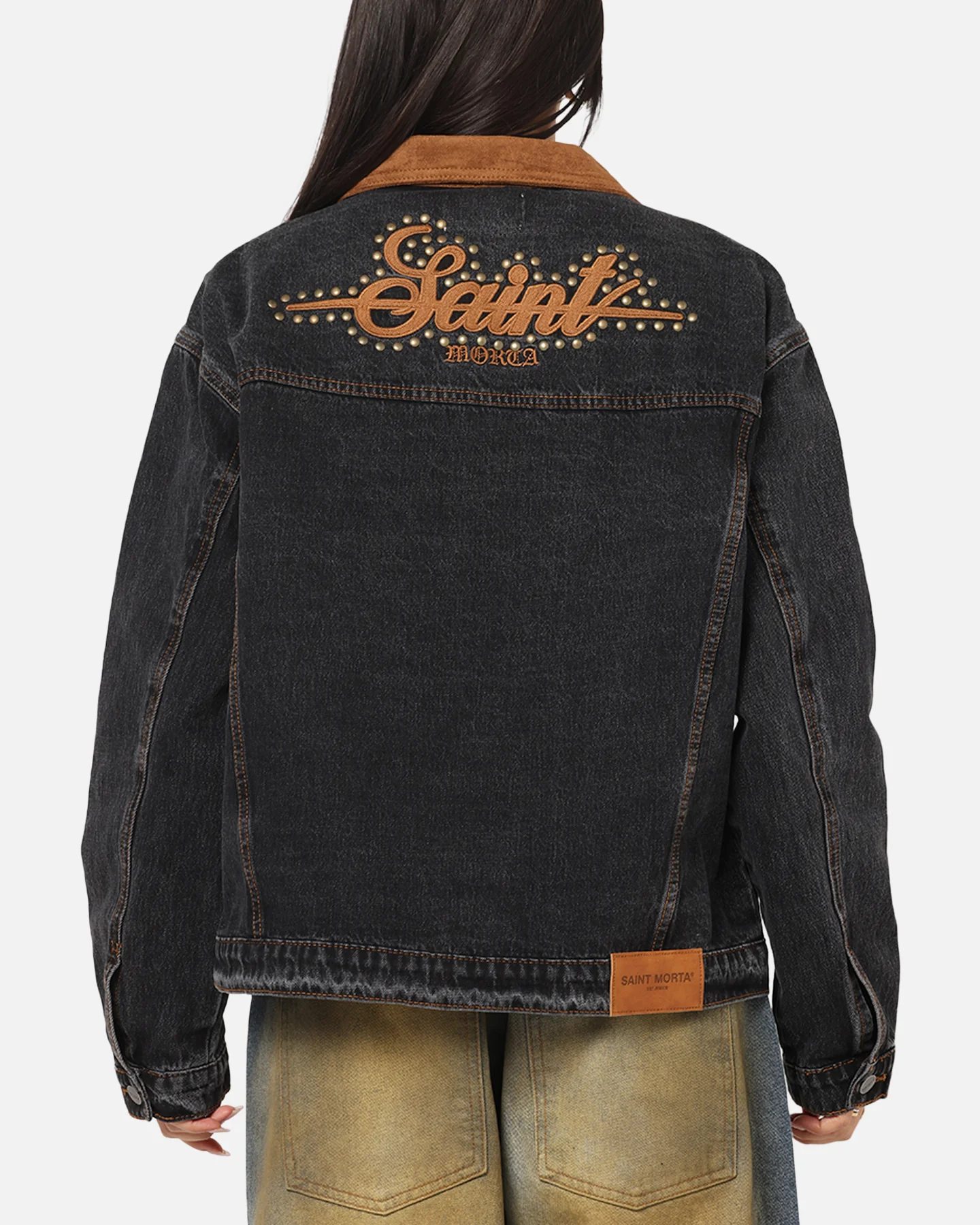 Saint Morta Rodeo Drive Denim Jacket Black Shadow