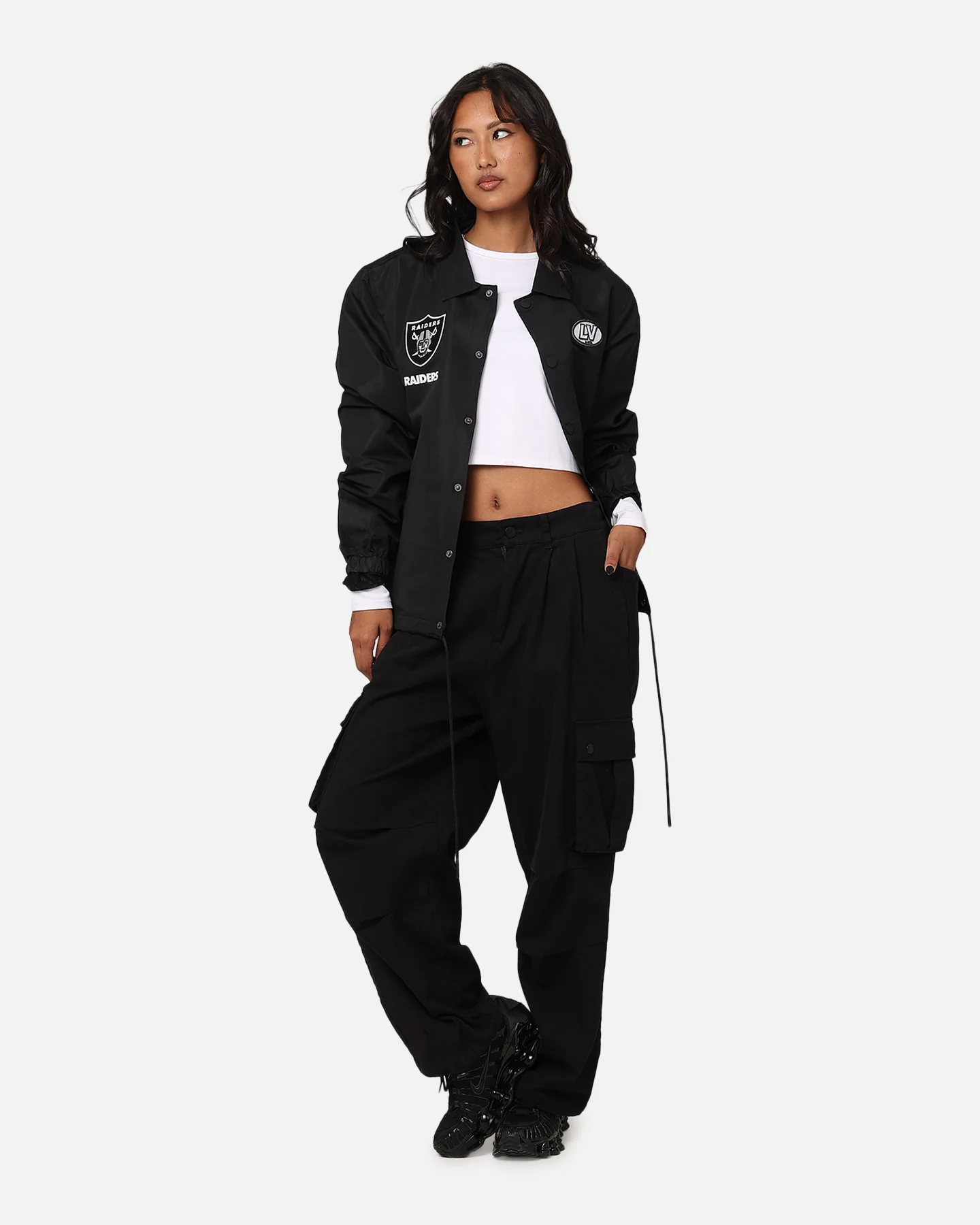 Pro Standard Women's Las Vegas Raiders Fast Lane Jacket Black