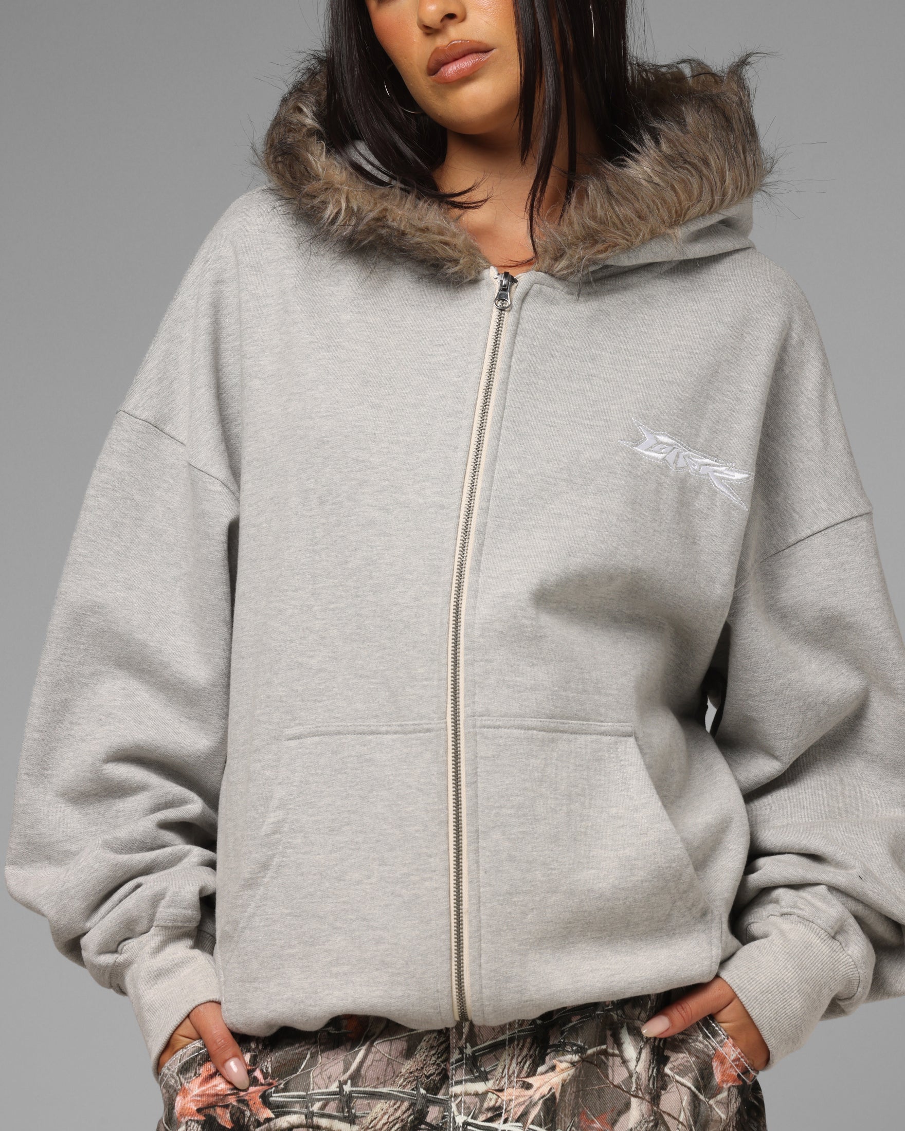 Loiter Purity Zip Hoodie Grey