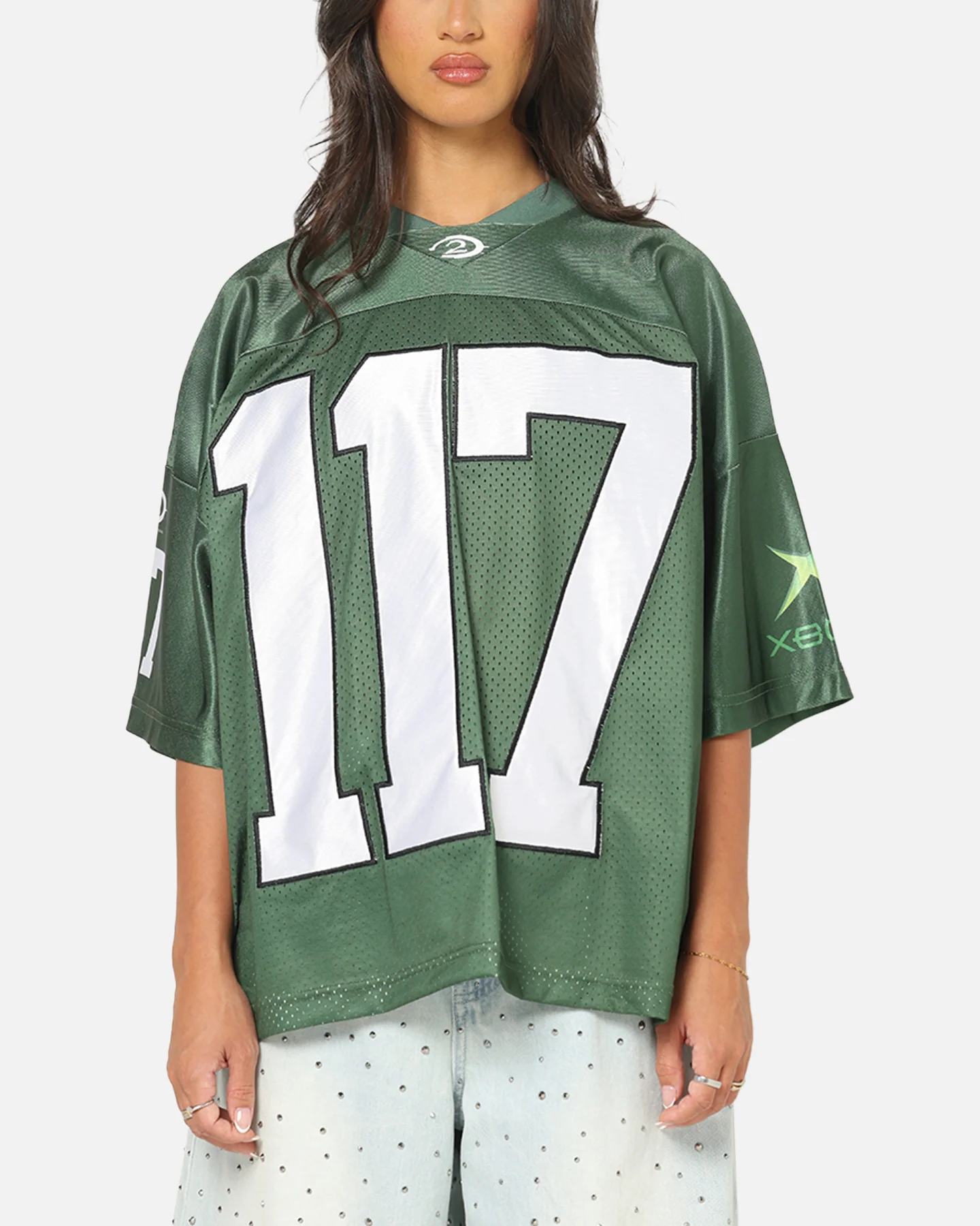 73Studio X Halo 2 Spartan 117 Football Jersey Forest Green