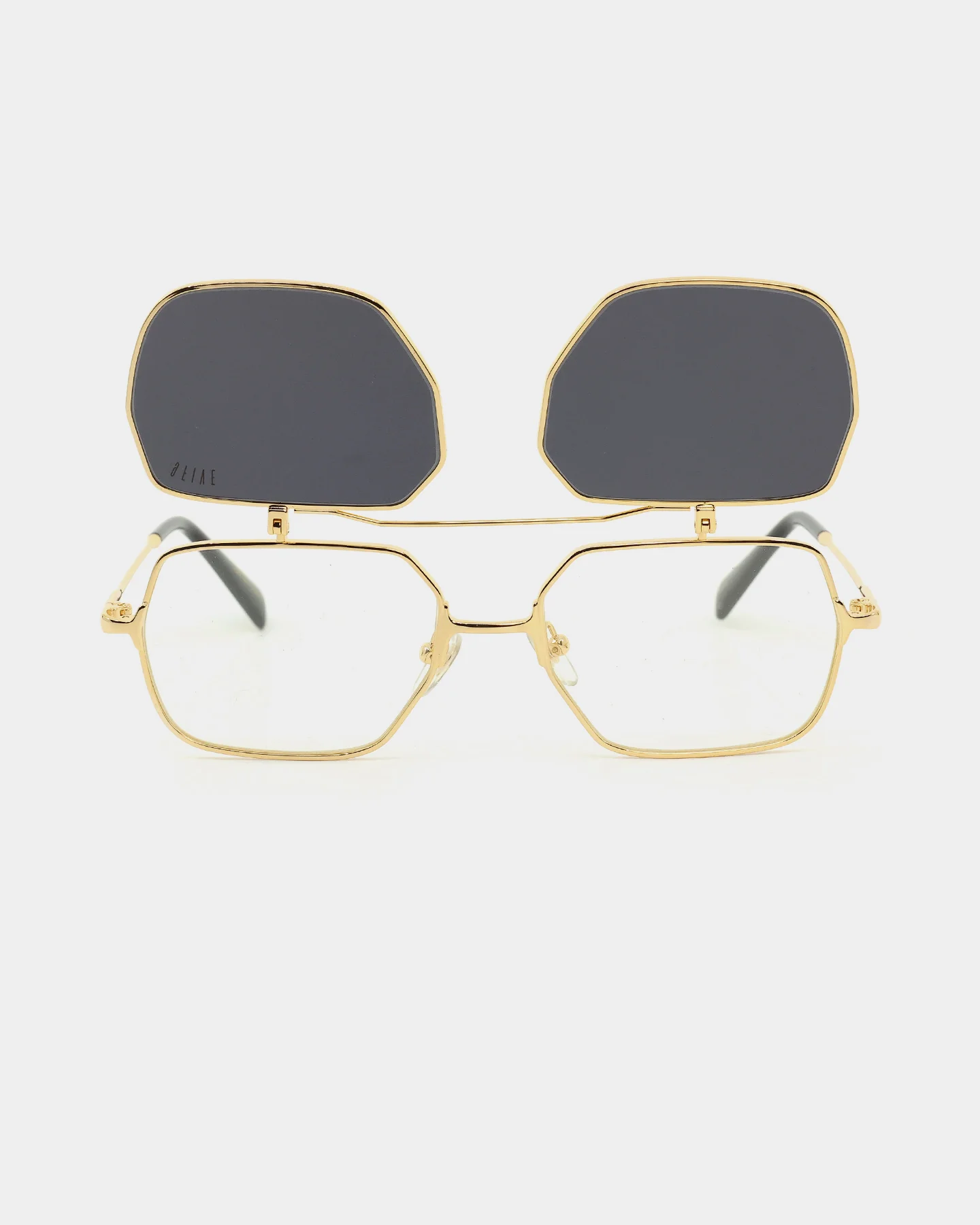 9FIVE Clarity Flip Up Glasses Black/Gold