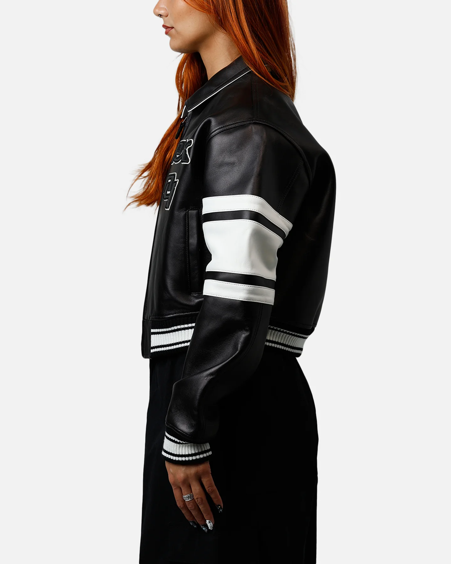 Avirex Women's Cropped Legend Jacket Black