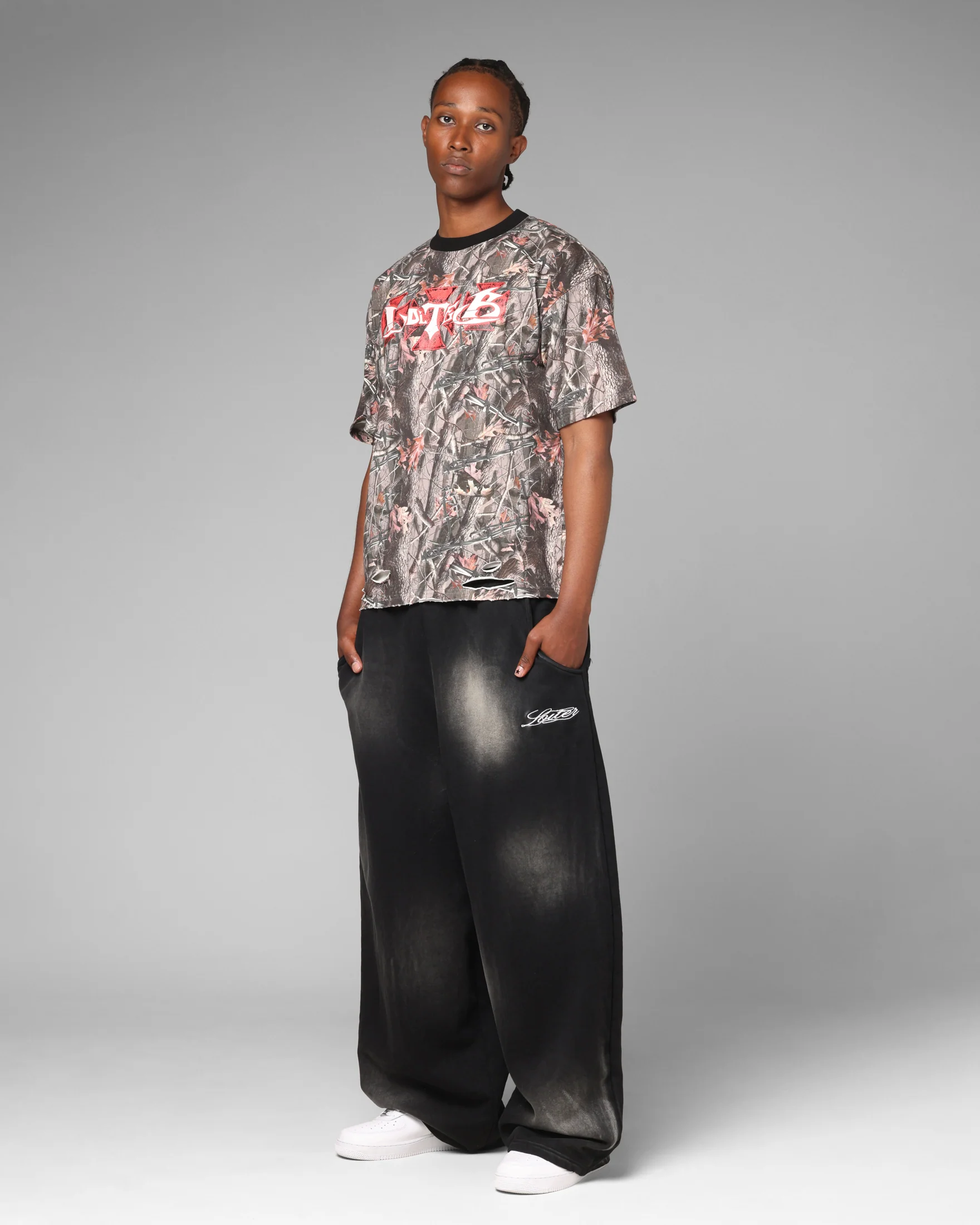 Loiter Purity Sweatpants Washed Black