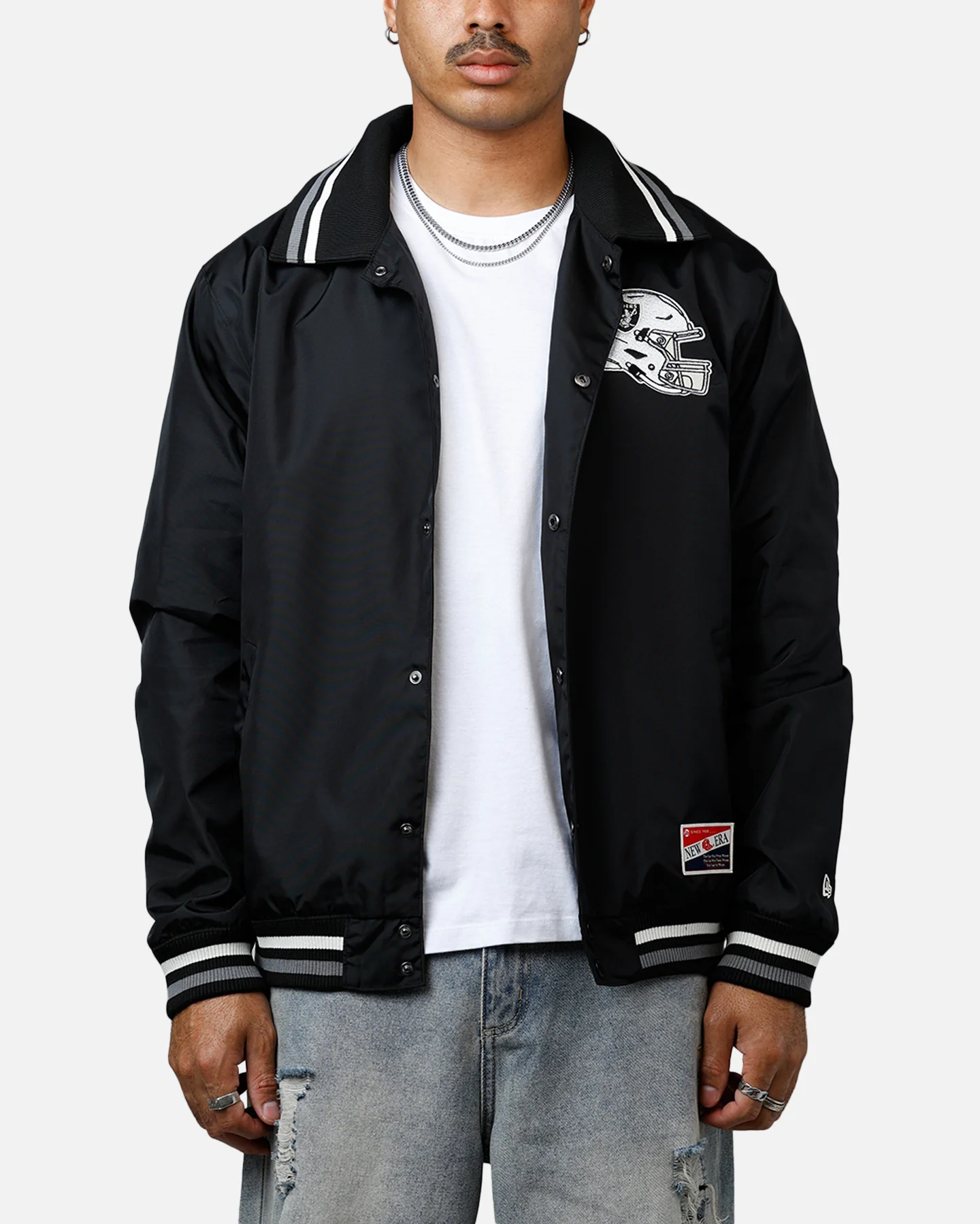 New Era Las Vegas Raiders Throwback Jacket Black
