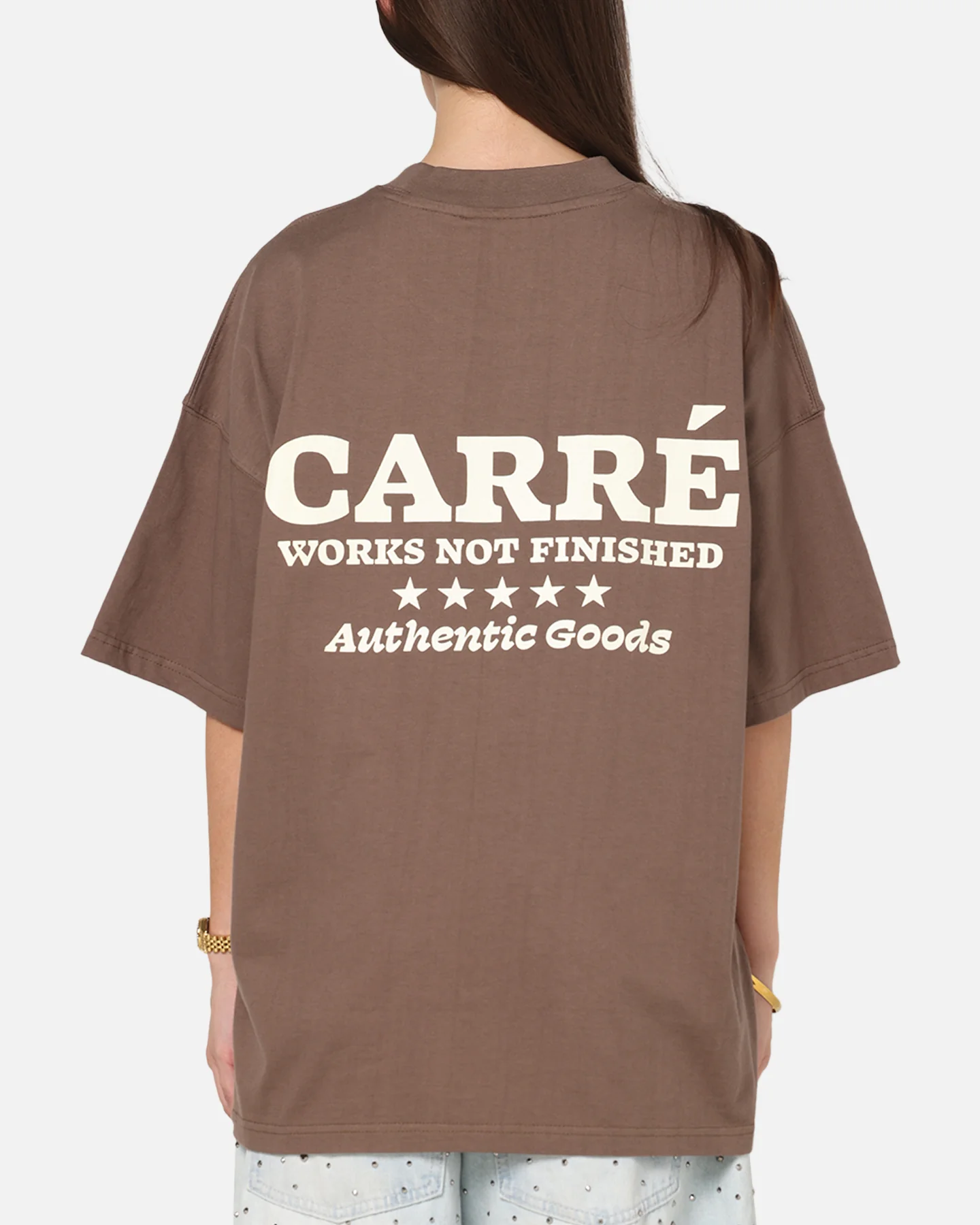 Carre Pocket T-Shirt Brown