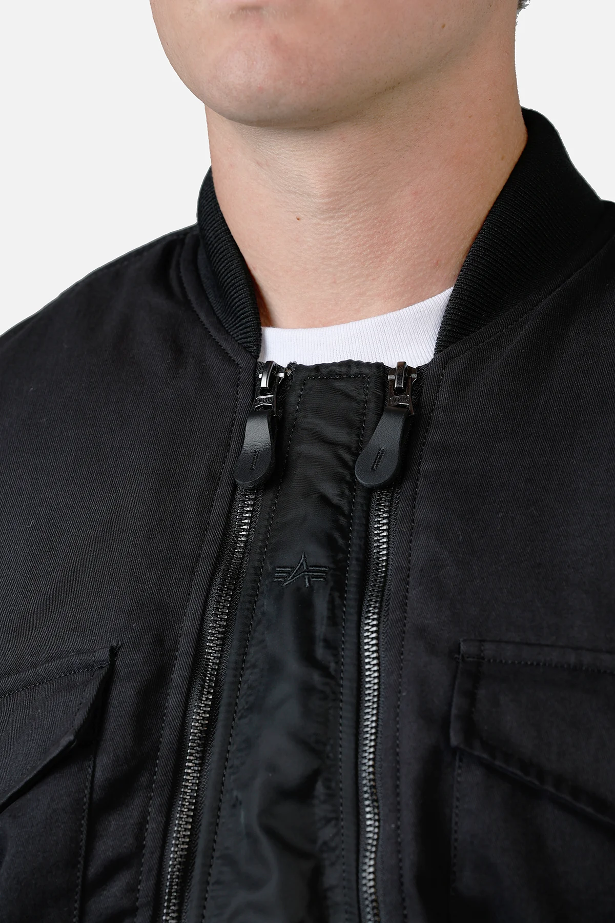 Alpha Industries MA-1 Mixed Cotton Jacket Black