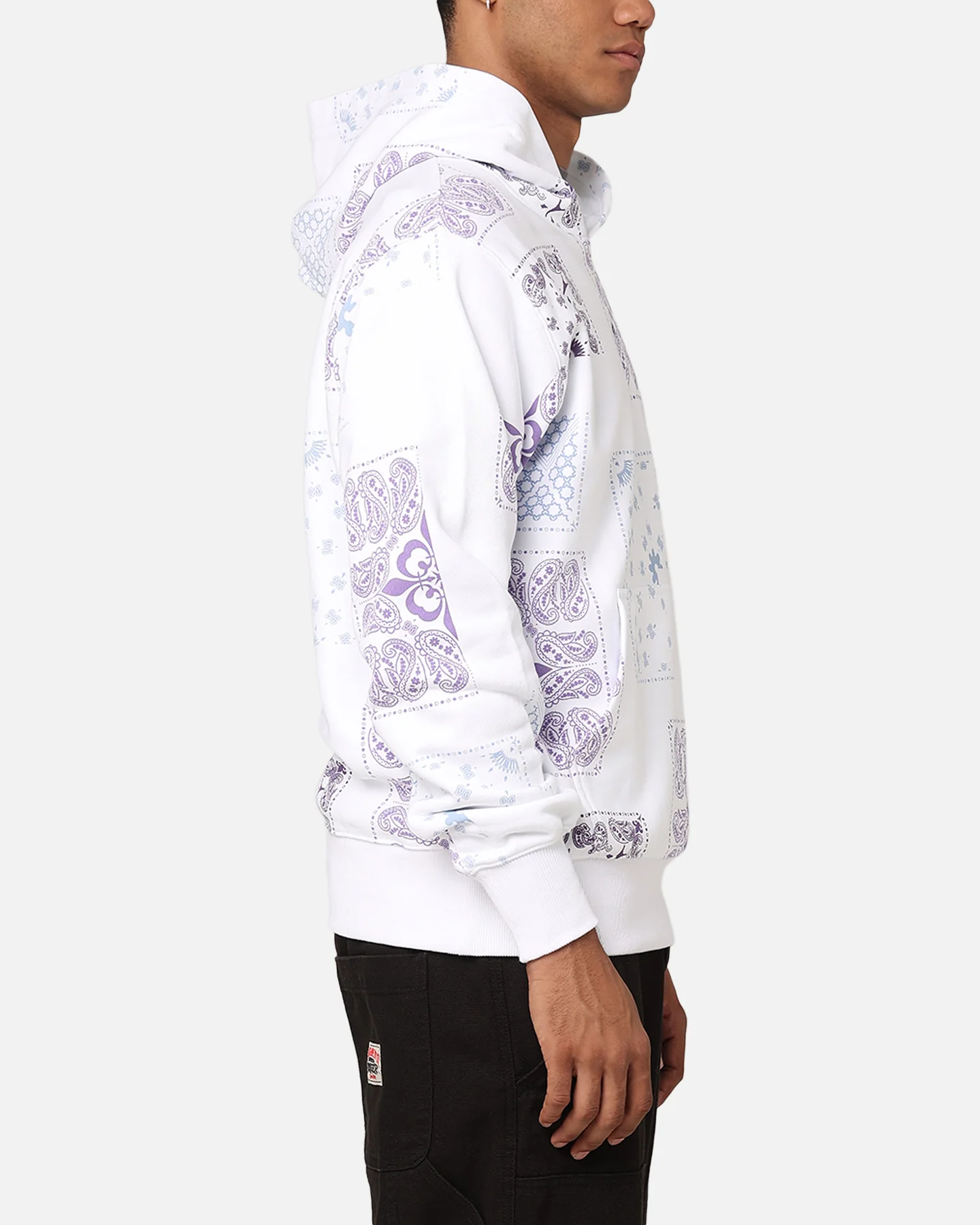 Carre Fragment Paisley Hoodie White