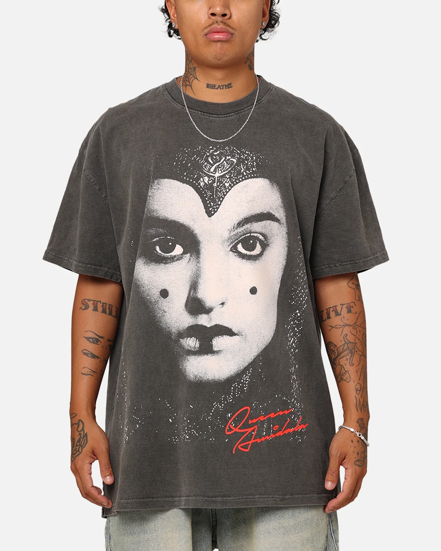 Star Wars Queen Amidala Heavyweight T-Shirt Black Wash