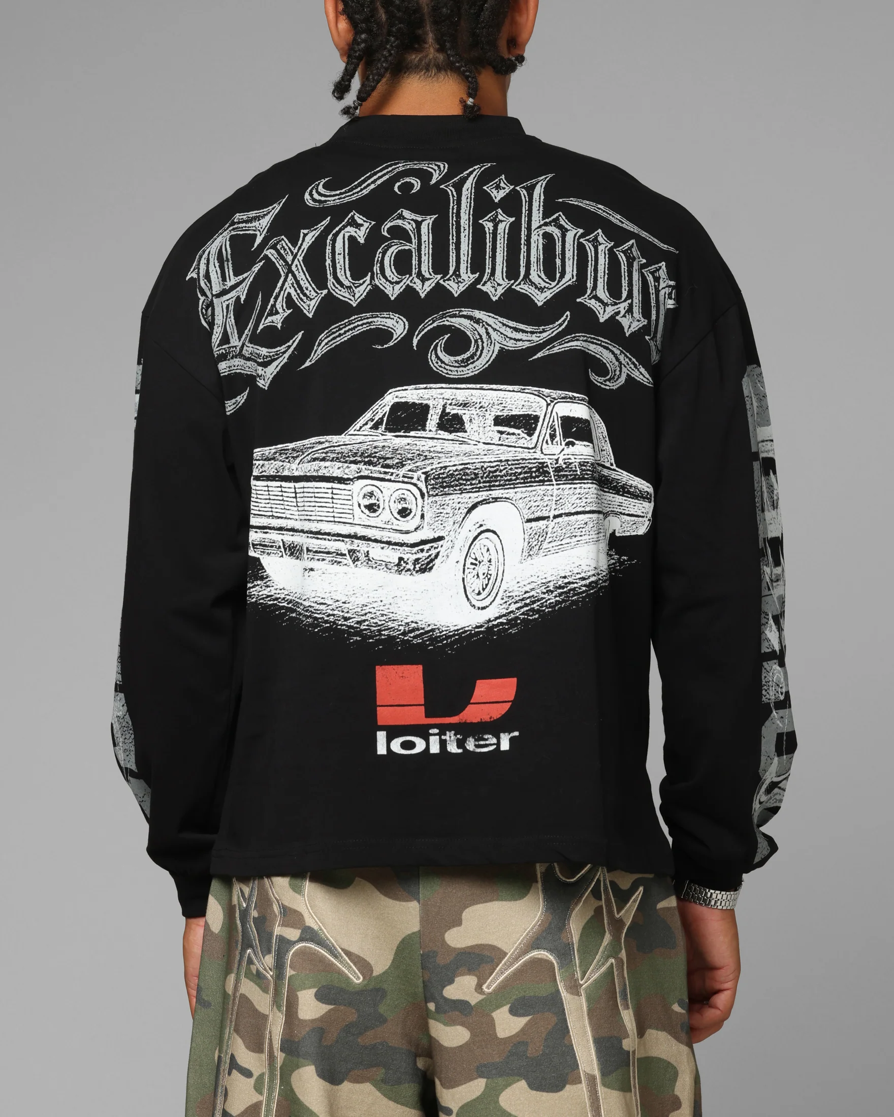 Loiter Low Rider Long Sleeve T-Shirt Black