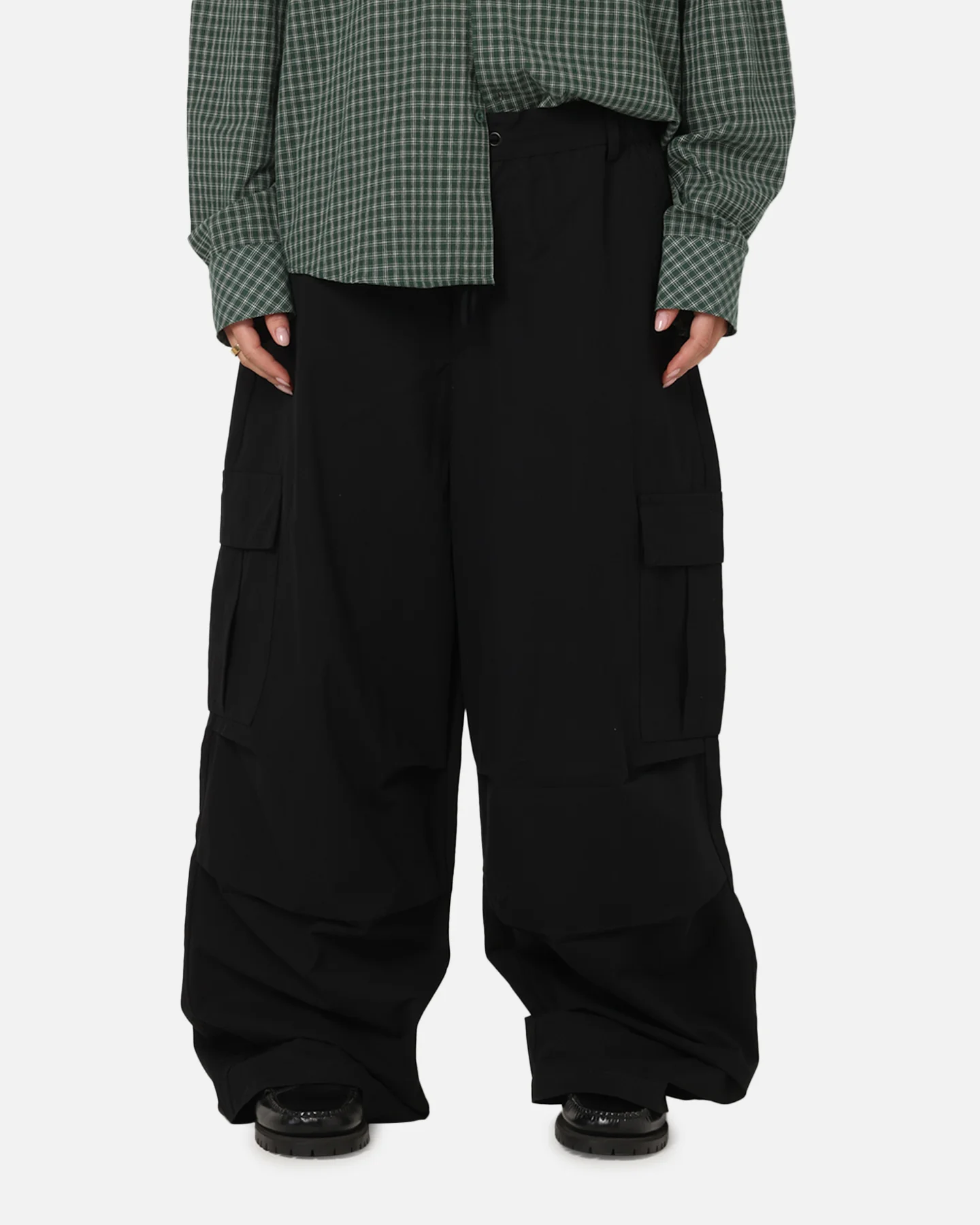 Carre Baggy Cargo Pants Black