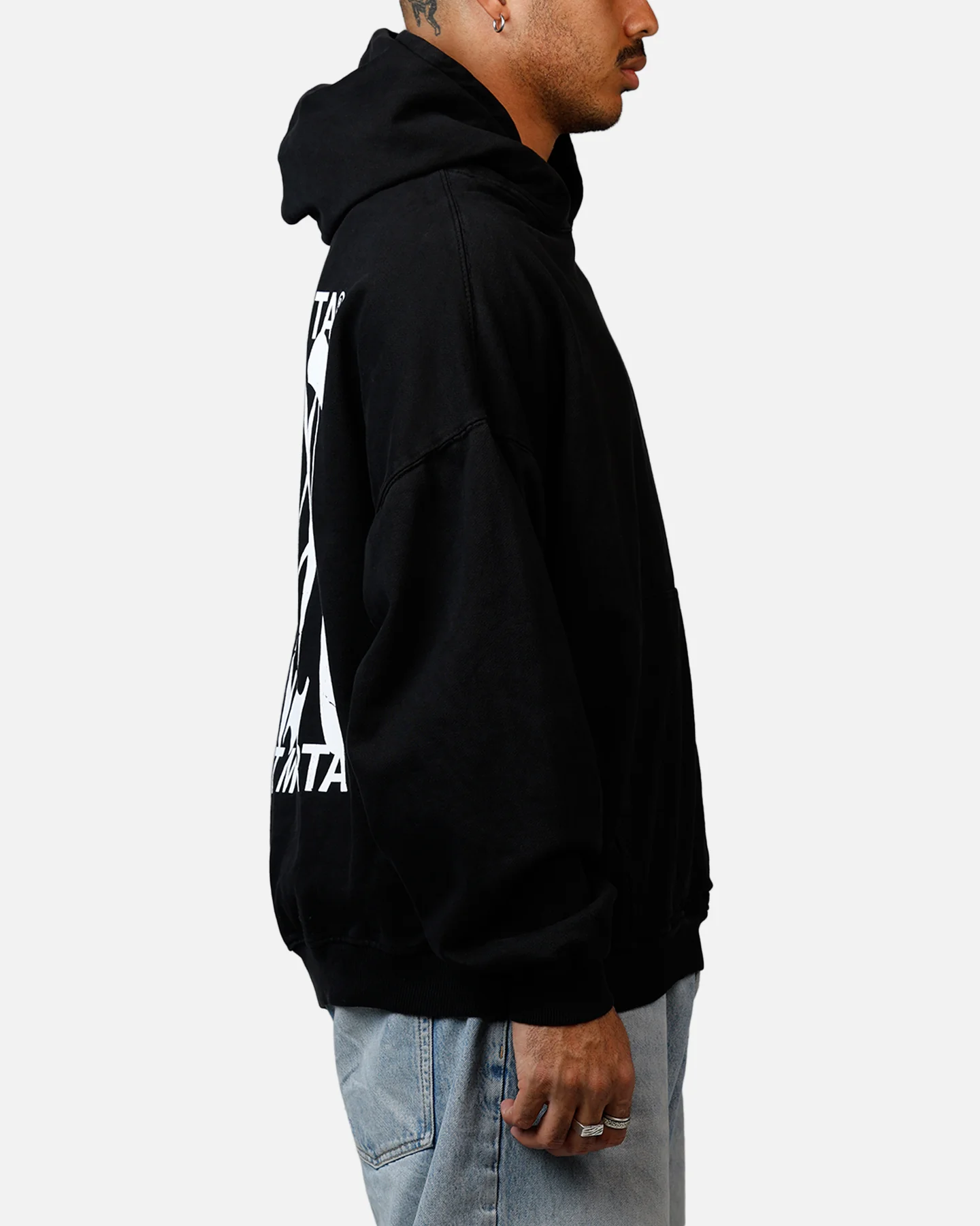 Saint Morta Ye Old Boxy Hoodie Black