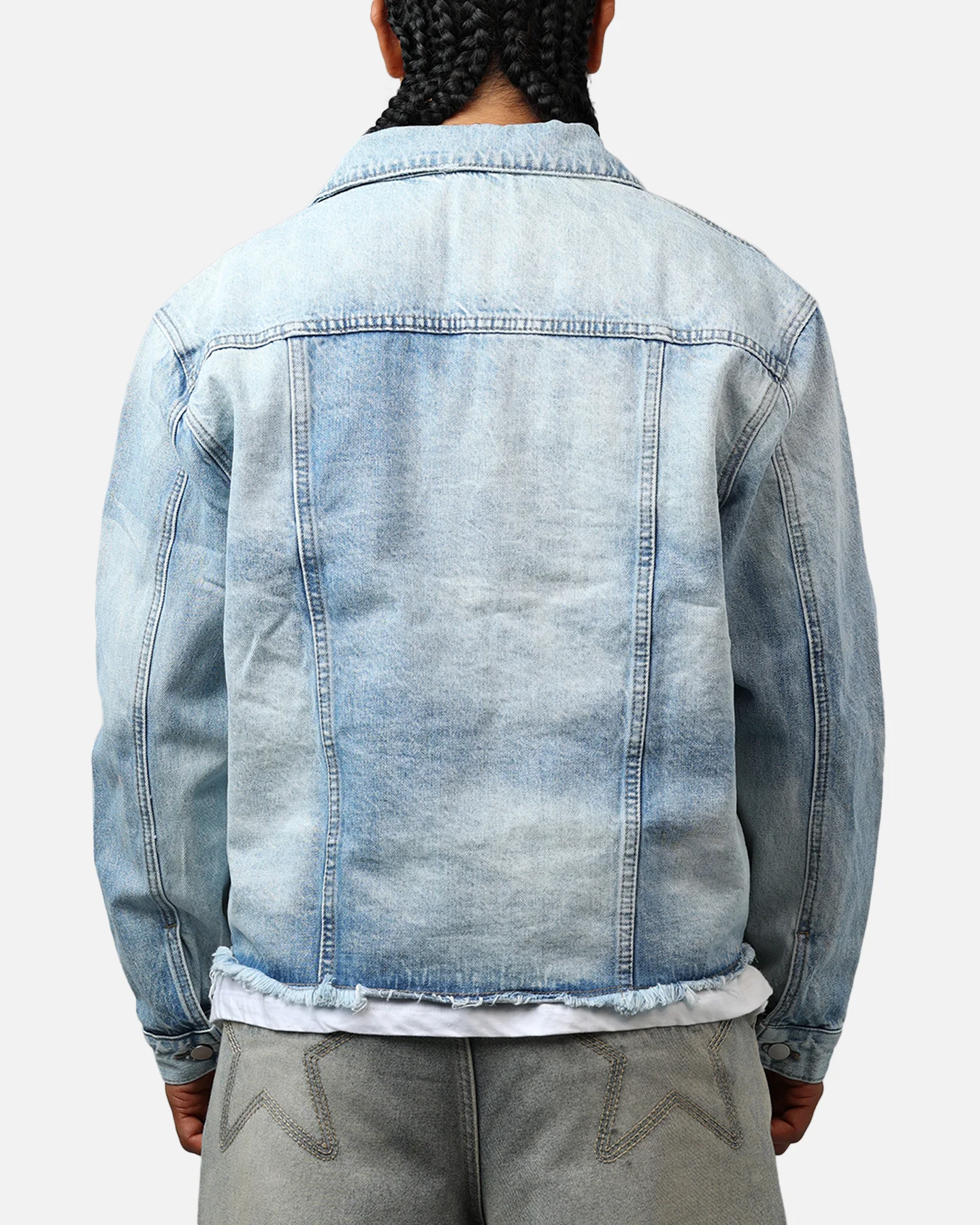 MNML Sun Washed Denim Jacket Light Blue
