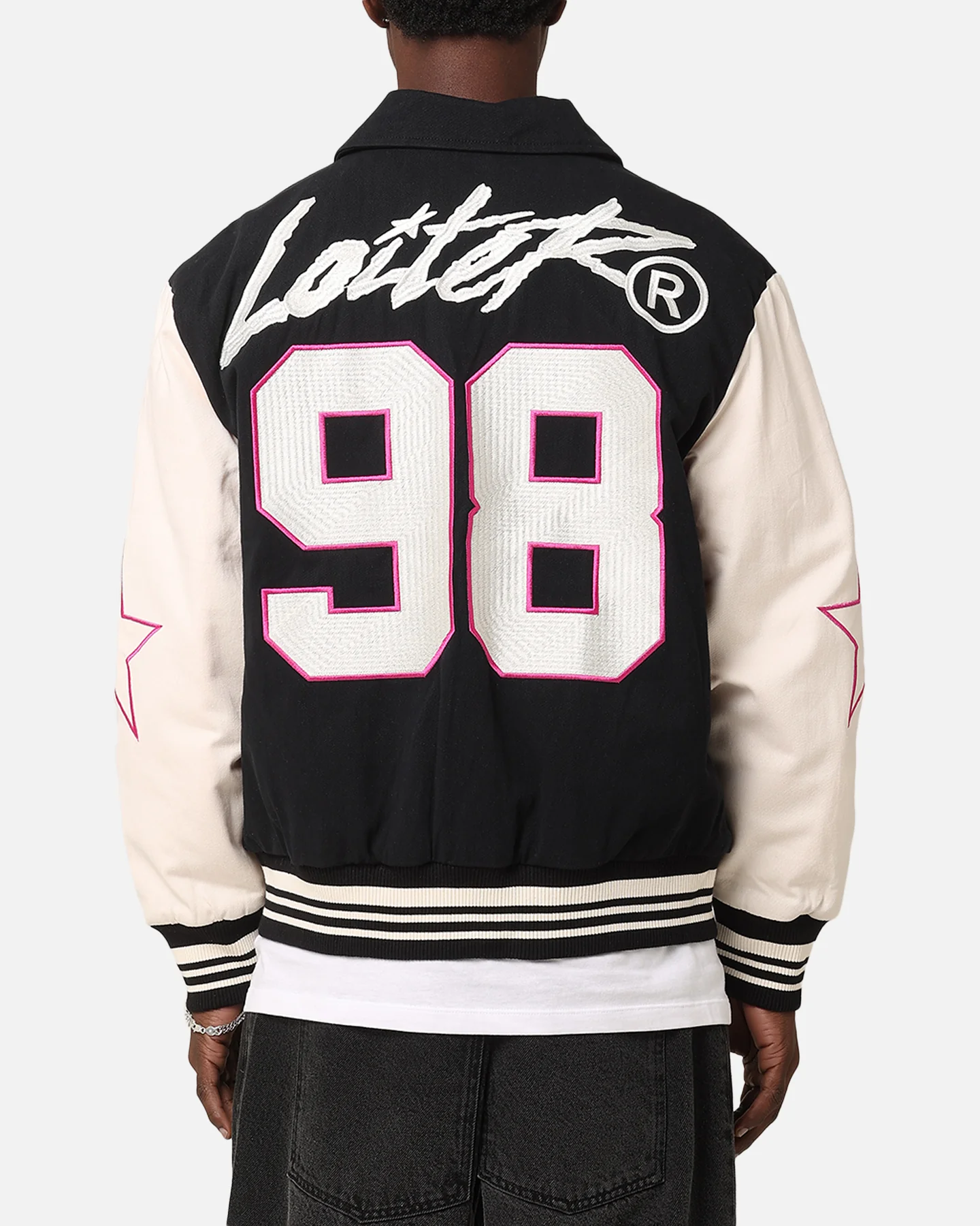 Loiter Vice City Varsity Jacket Black