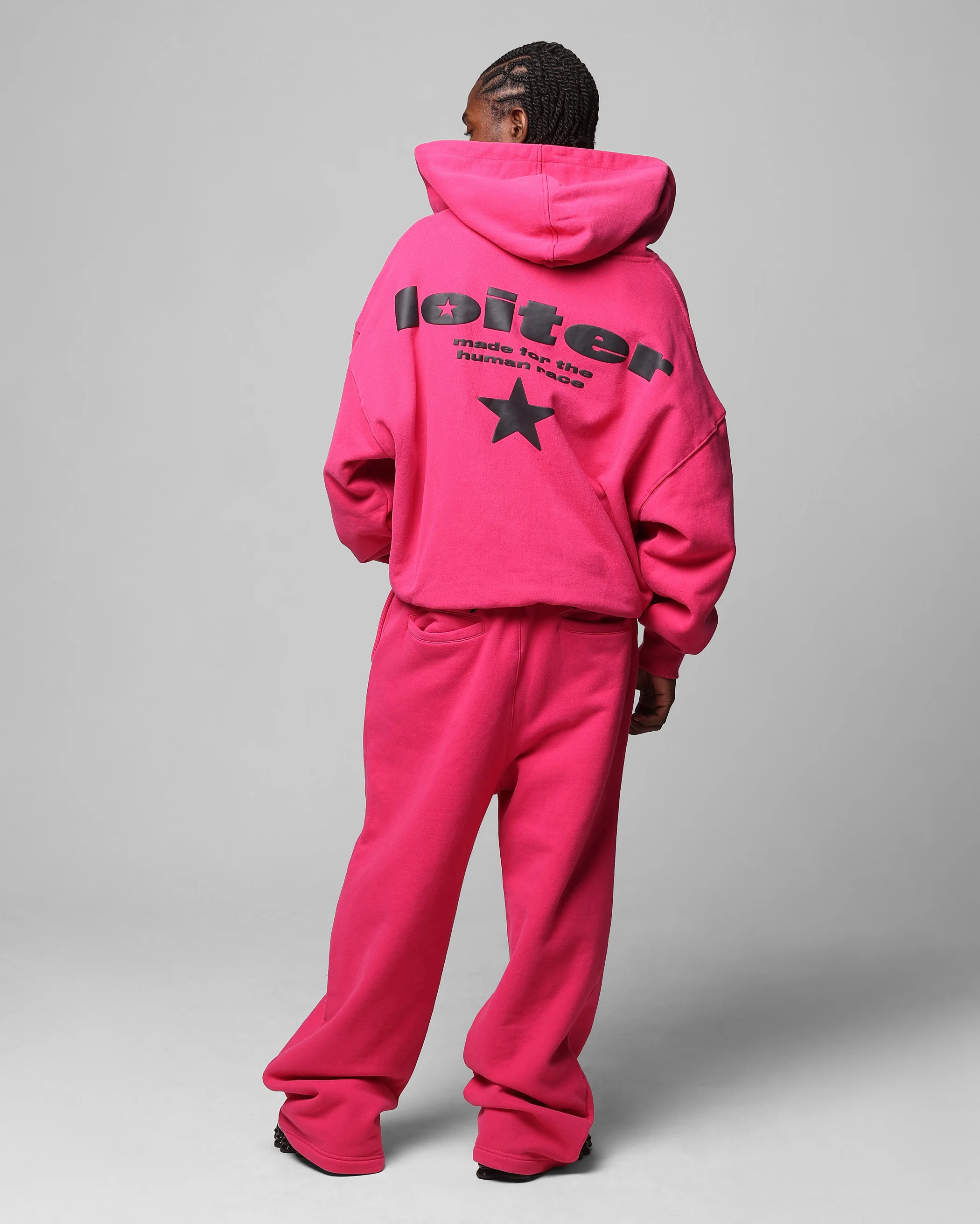 Loiter Celestial Full Zip Hoodie Pink