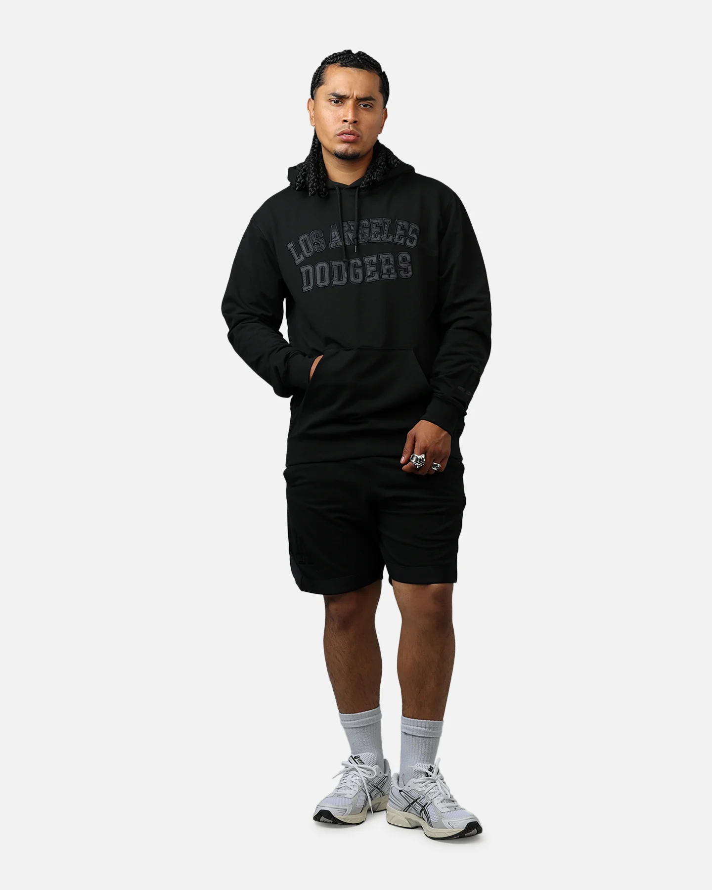 New Era Los Angeles Dodgers Logo Select Shorts Black/Black