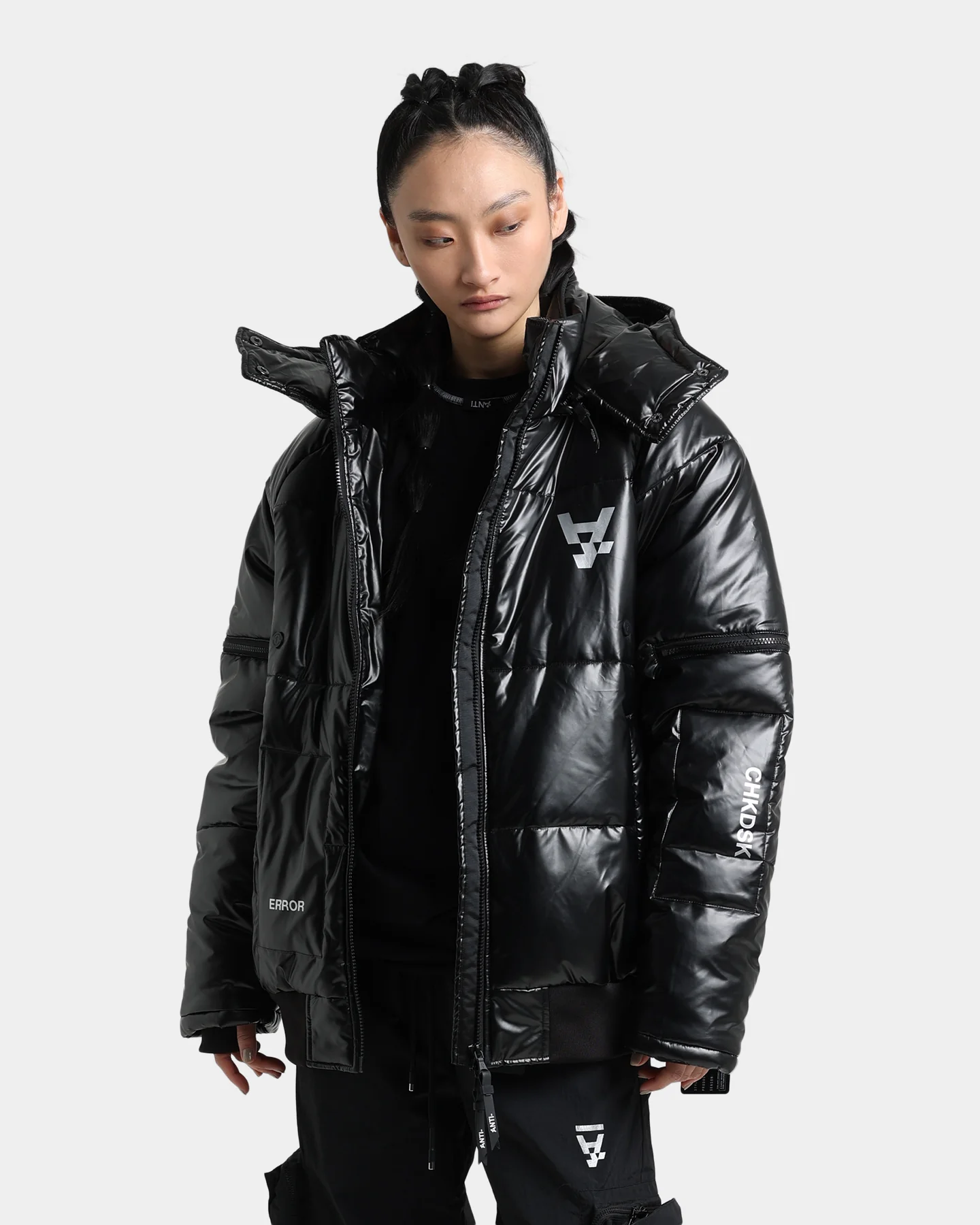 The Anti Order Anti Joy Technical Puffer Jacket Black/Silver