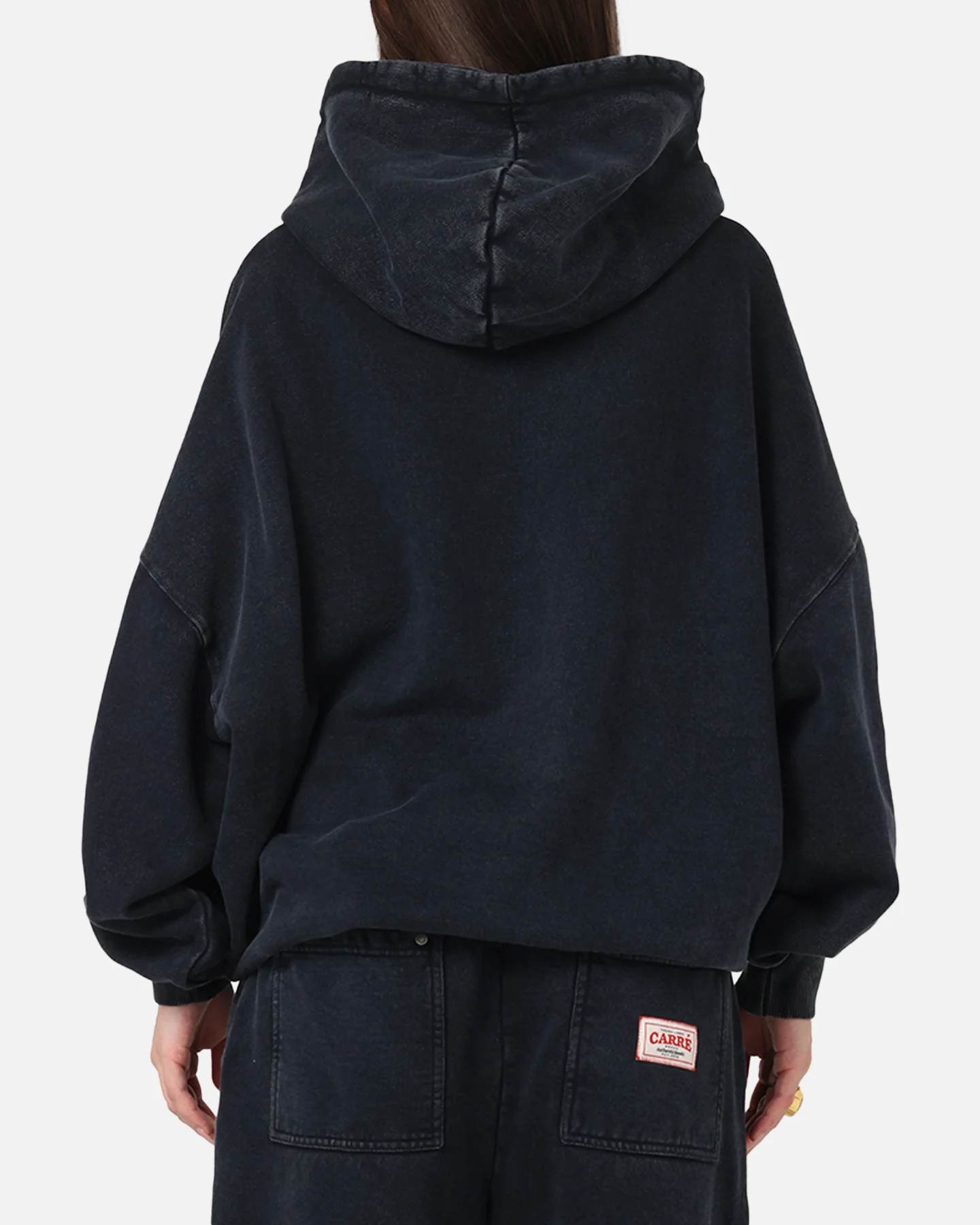 Carre Rivet Hoodie Charcoal