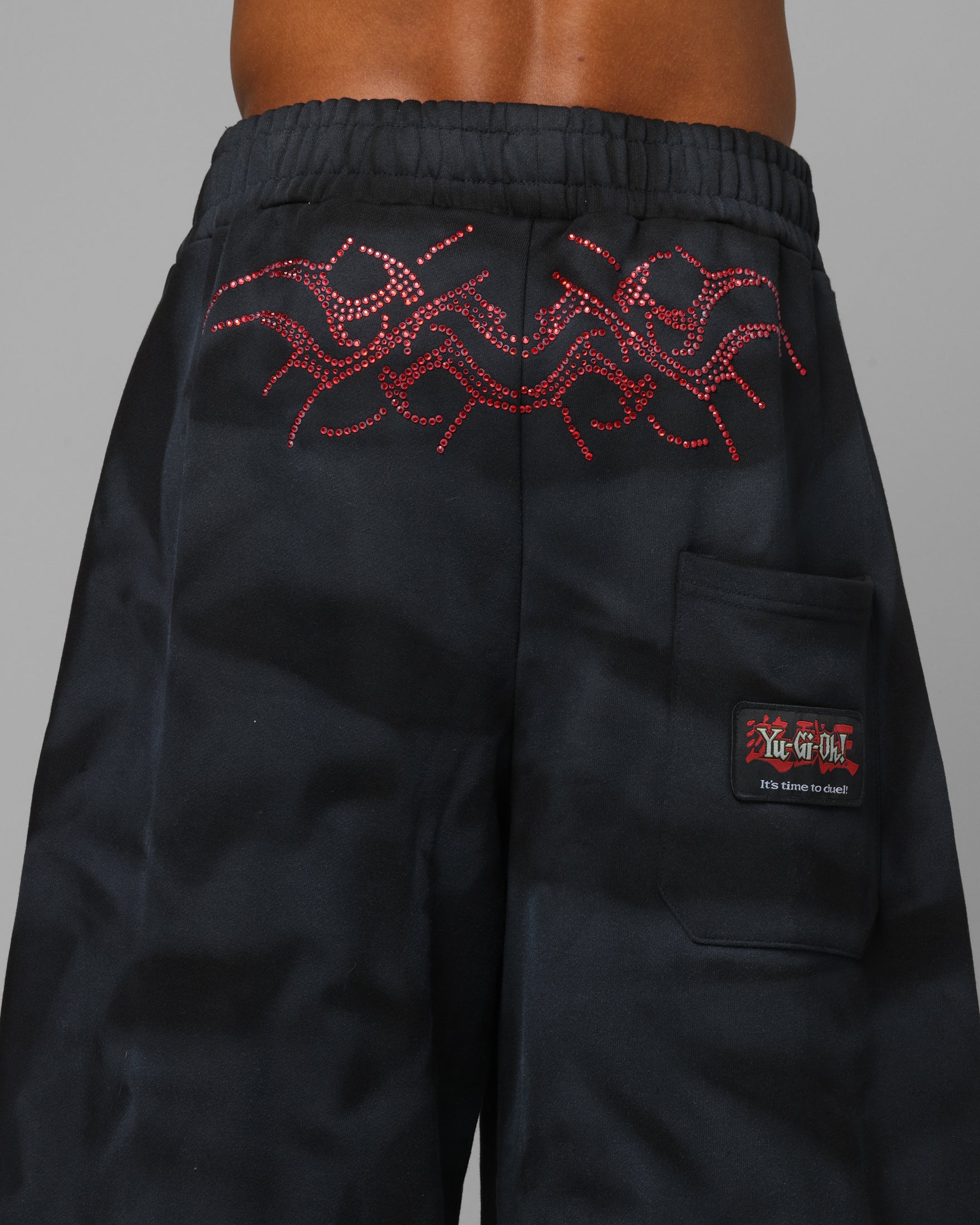Loiter X Yu-Gi-Oh! Slifer Sky Dragon Sweatpants Black Wash