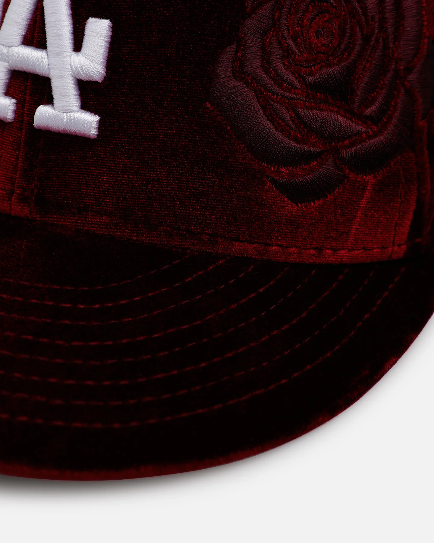 New Era Los Angeles Dodgers 'Velvet Roses' 59FIFTY Fitted Maroon