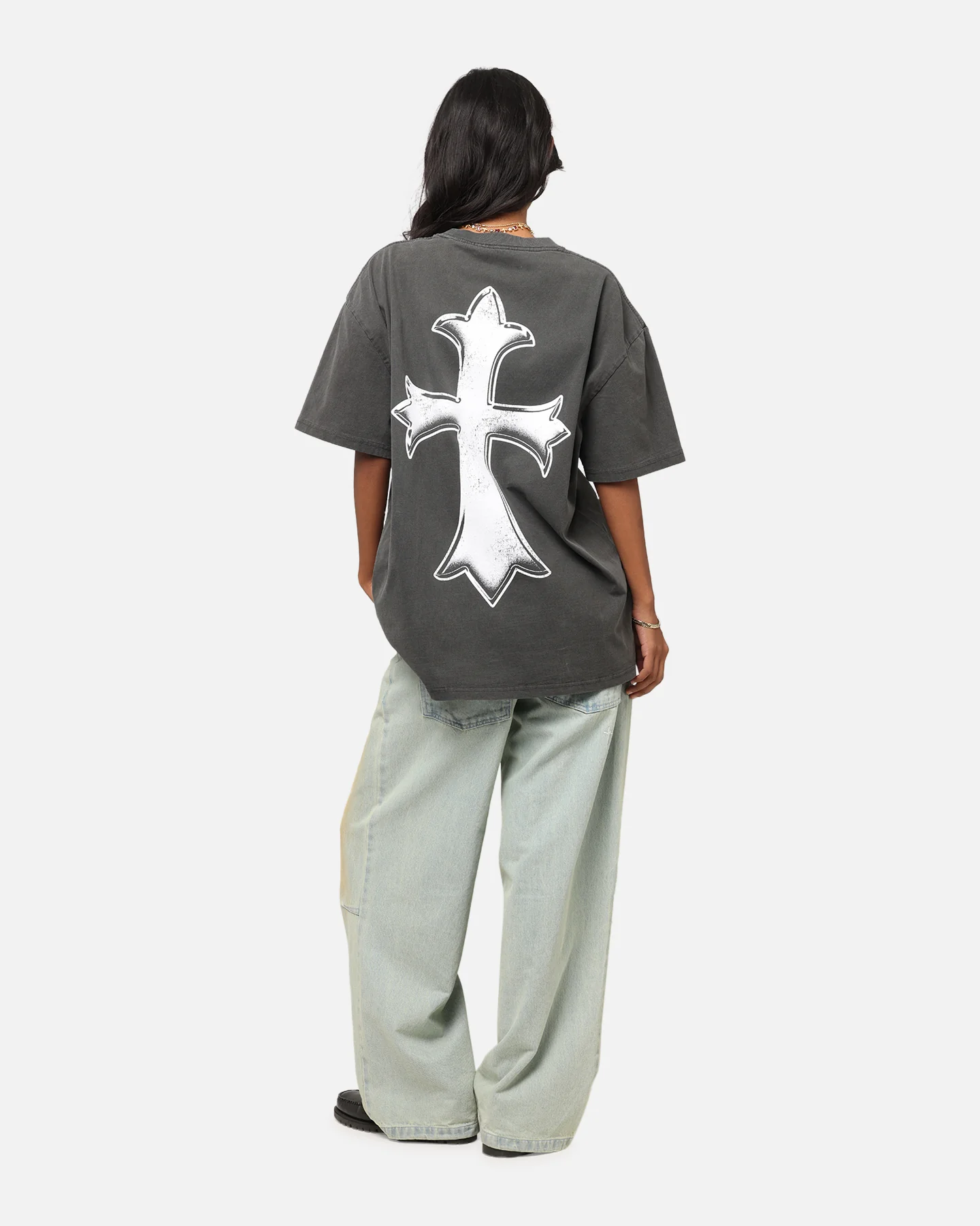 Culture Kings X WWE Rey Mysterio Big Head Heavyweight T-Shirt Black Wash