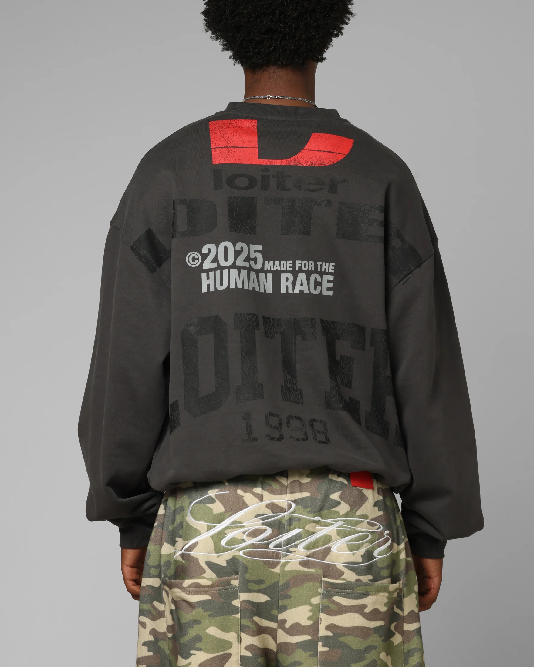 Loiter Champ Crewneck Black