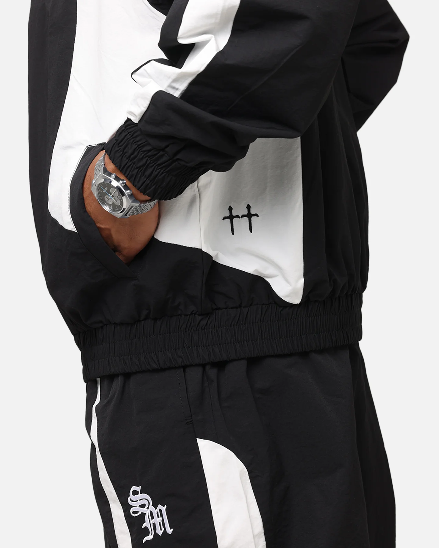 Saint Morta Oblivion Windbreaker Jacket Black/White