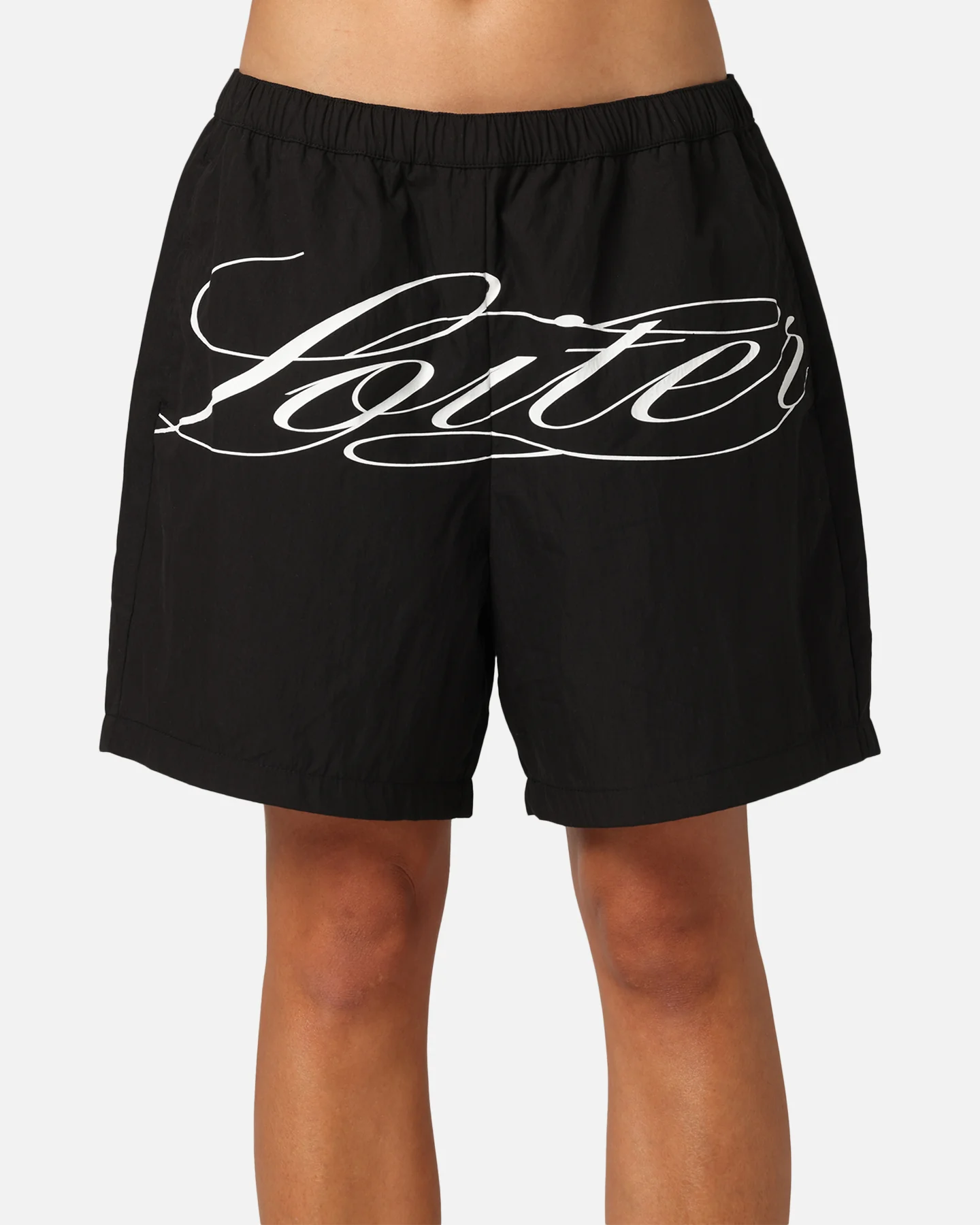 Loiter Script Walk Shorts Black