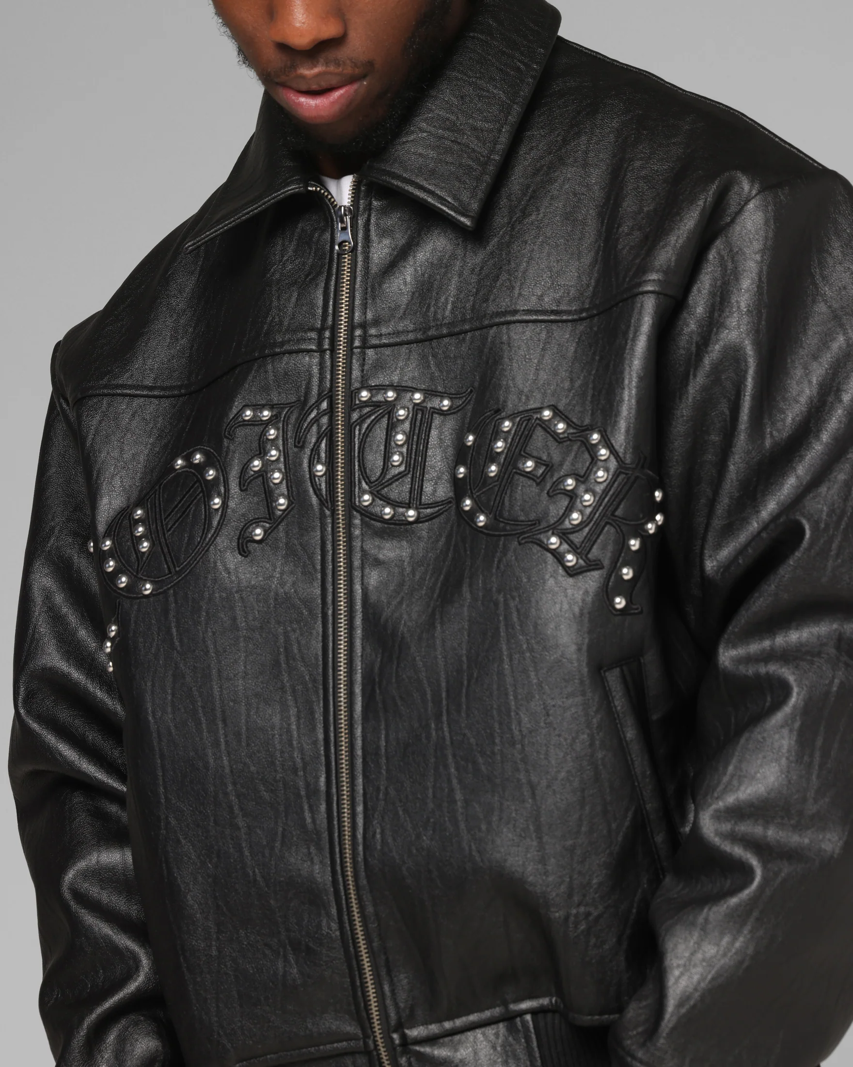 Loiter Imperial Vegan Leather Jacket Black