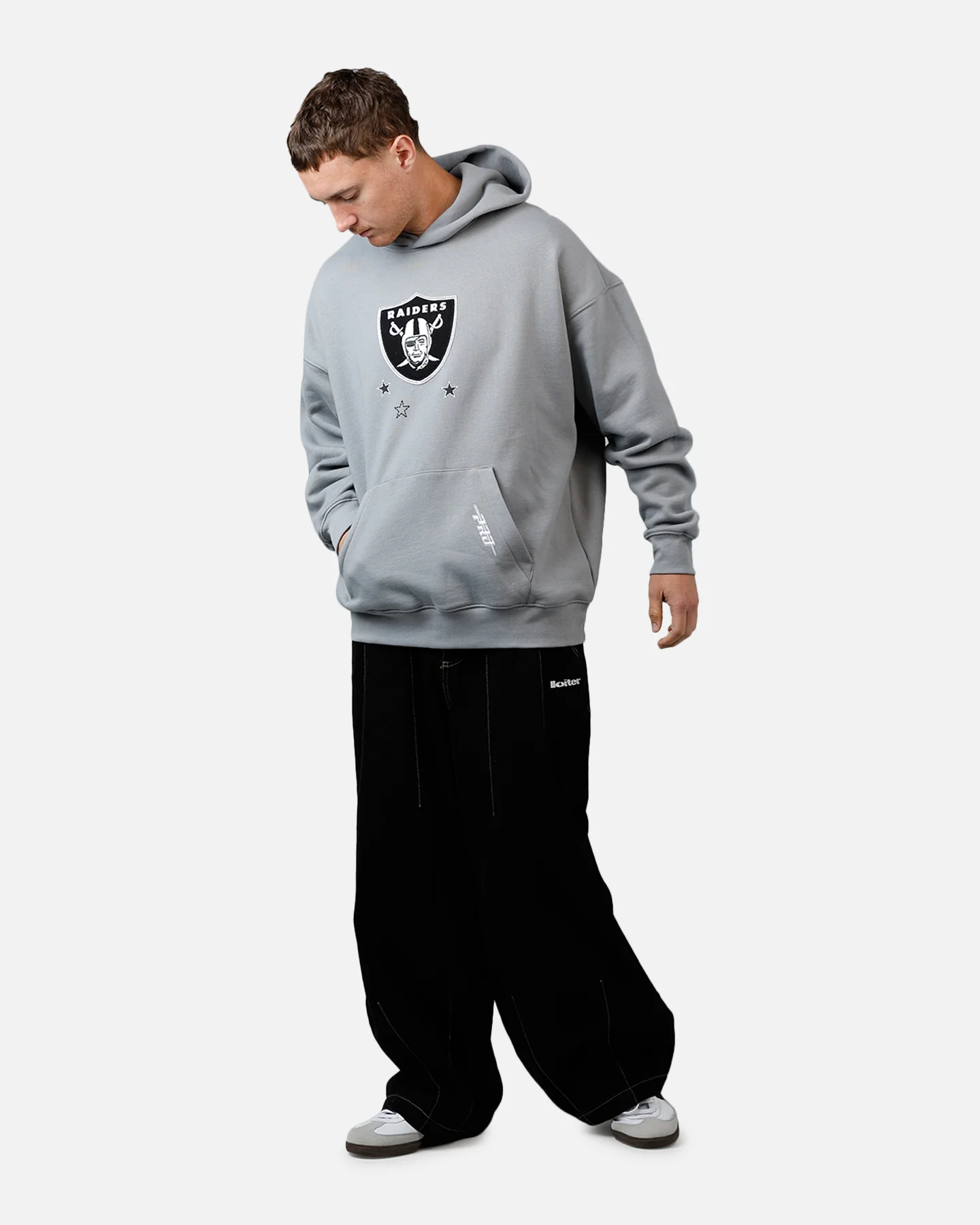 Pro Standard Las Vegas Raiders Kickoff Hoodie Grey