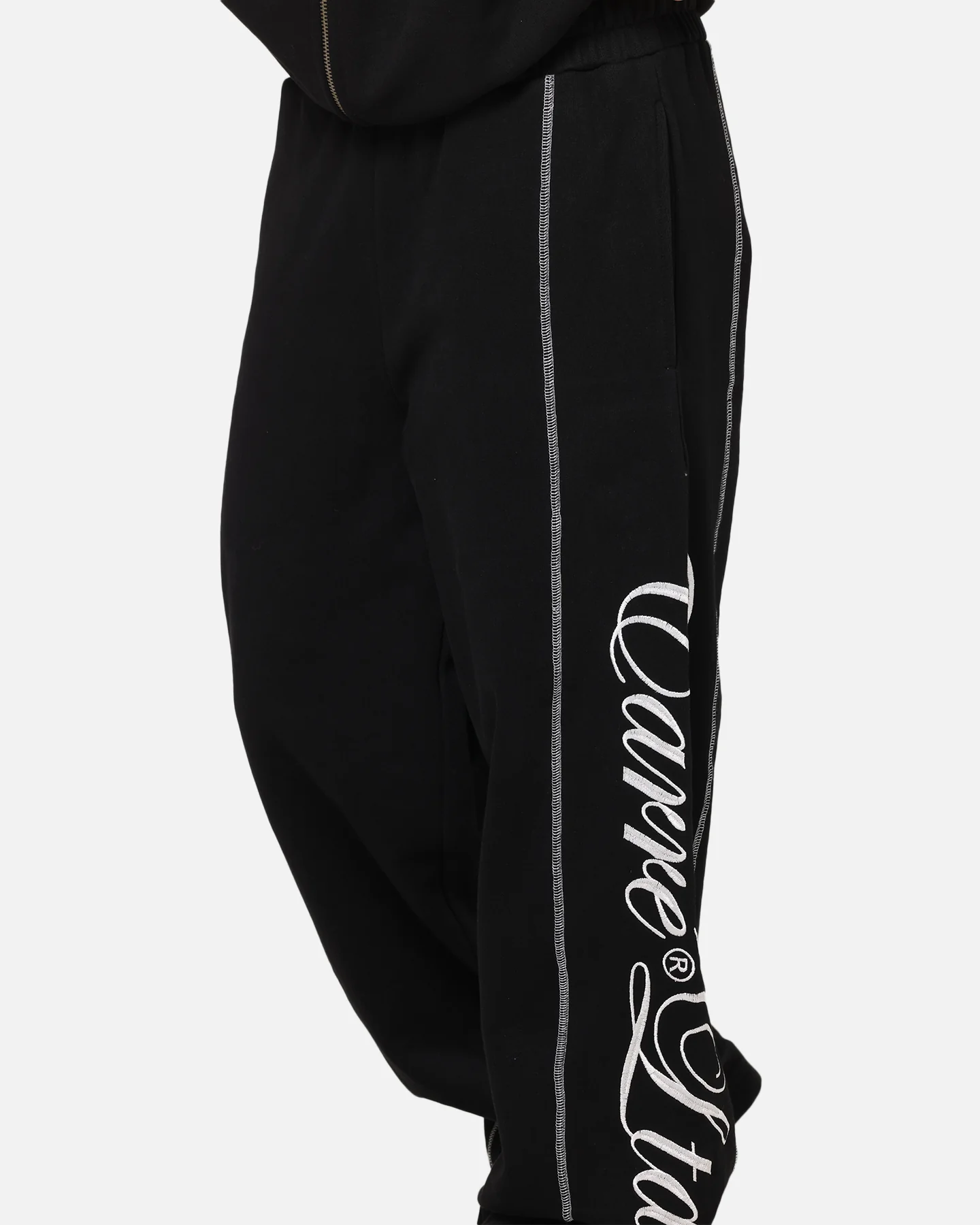 Carre Script Trackpants Black