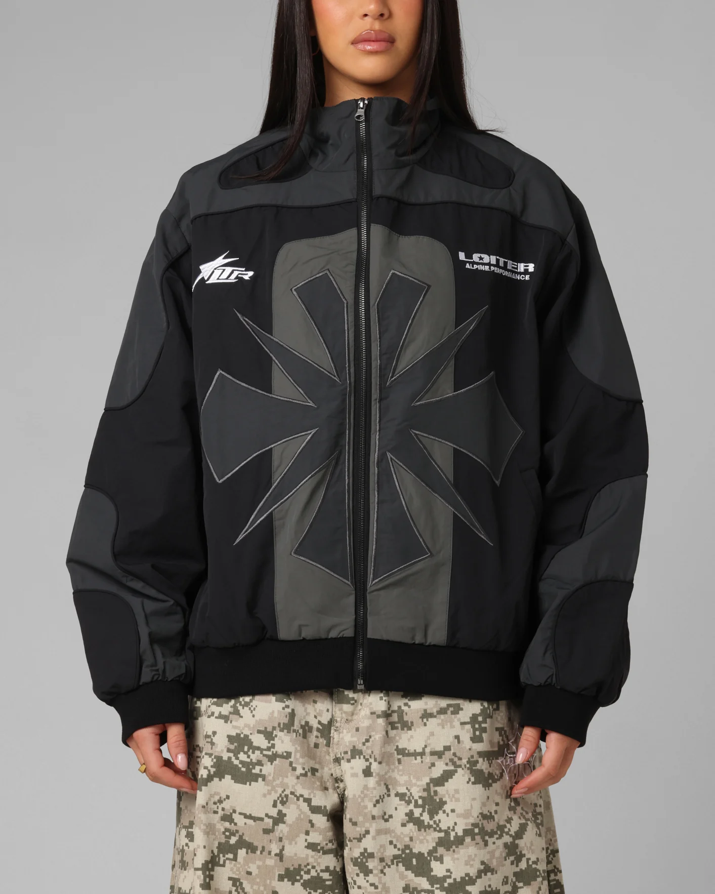 Loiter Club Classic Track Jacket Black