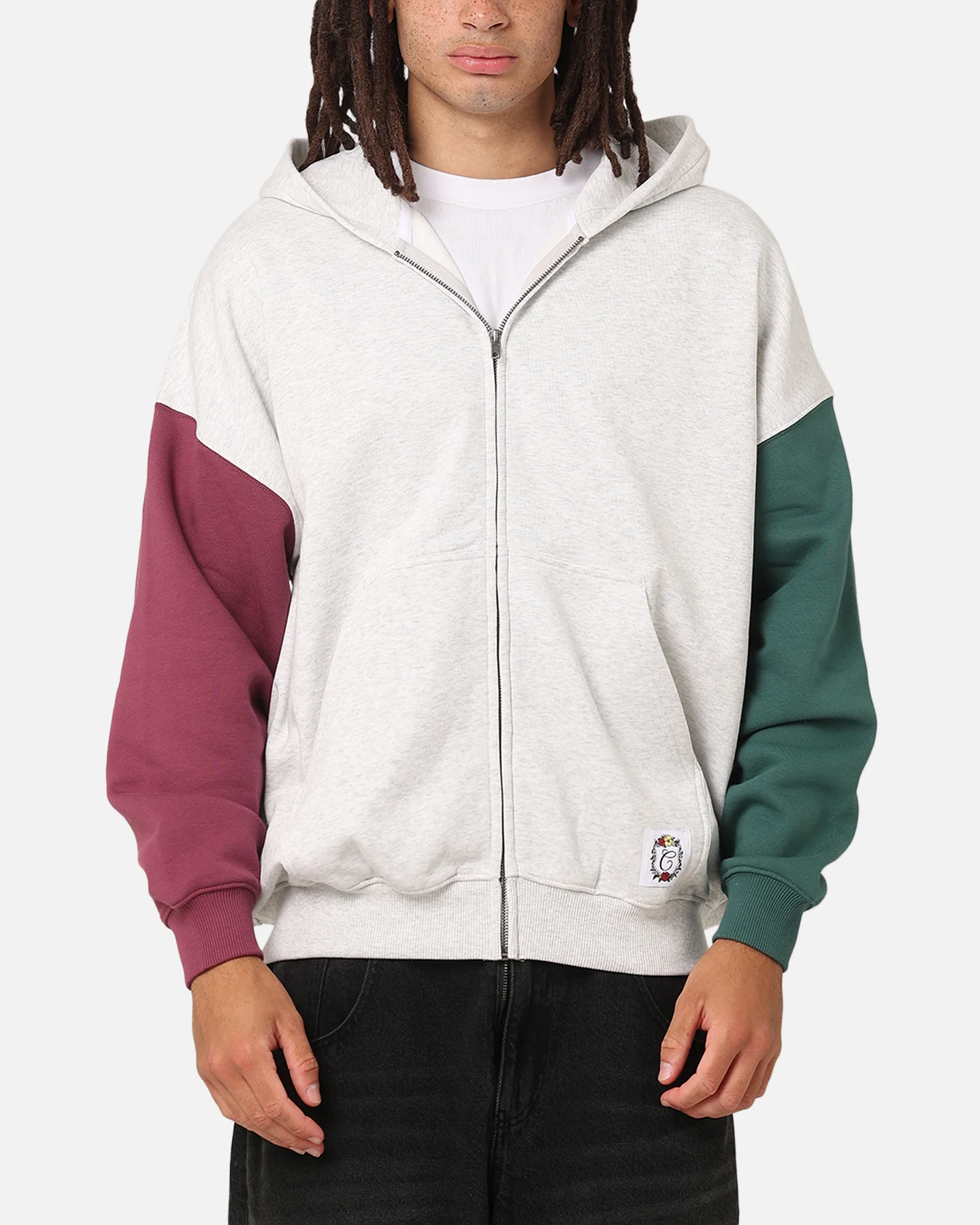 Carre Floral Full Zip Hoodie Multi