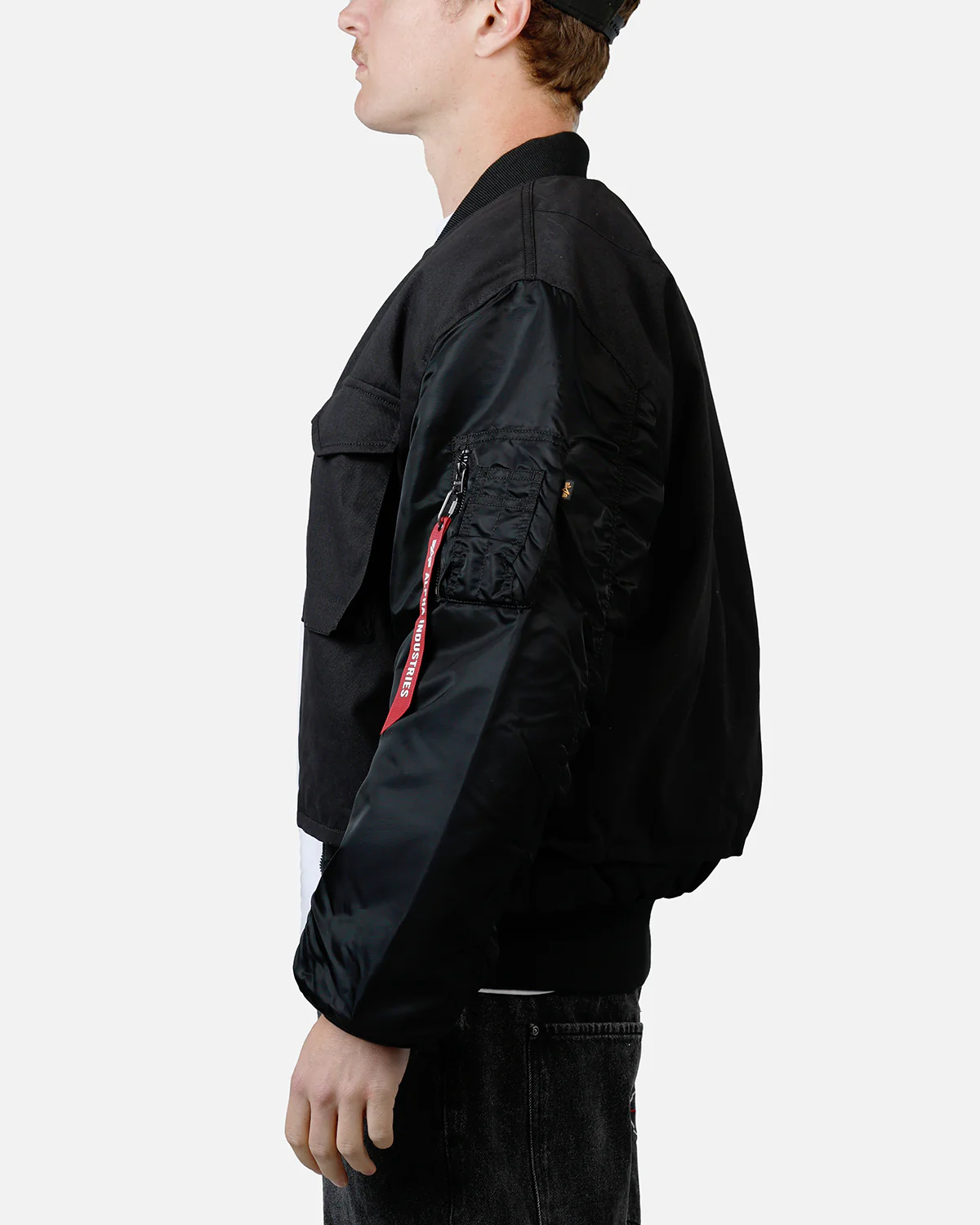 Alpha Industries MA-1 Mixed Cotton Jacket Black