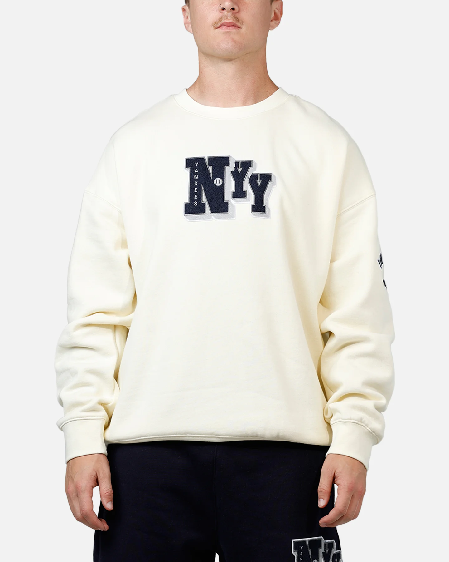 Pro Standard New York Yankees Best Of Crewneck Eggshell