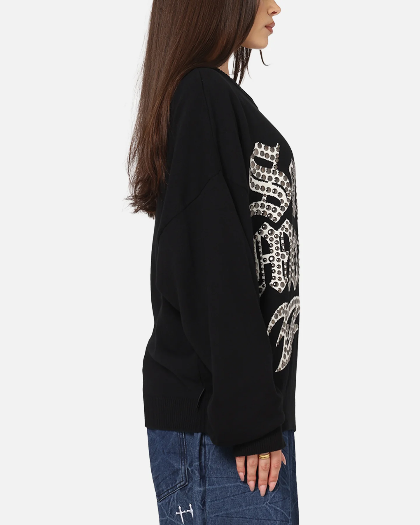 Saint Morta Sanctified Crewneck Sweater Black