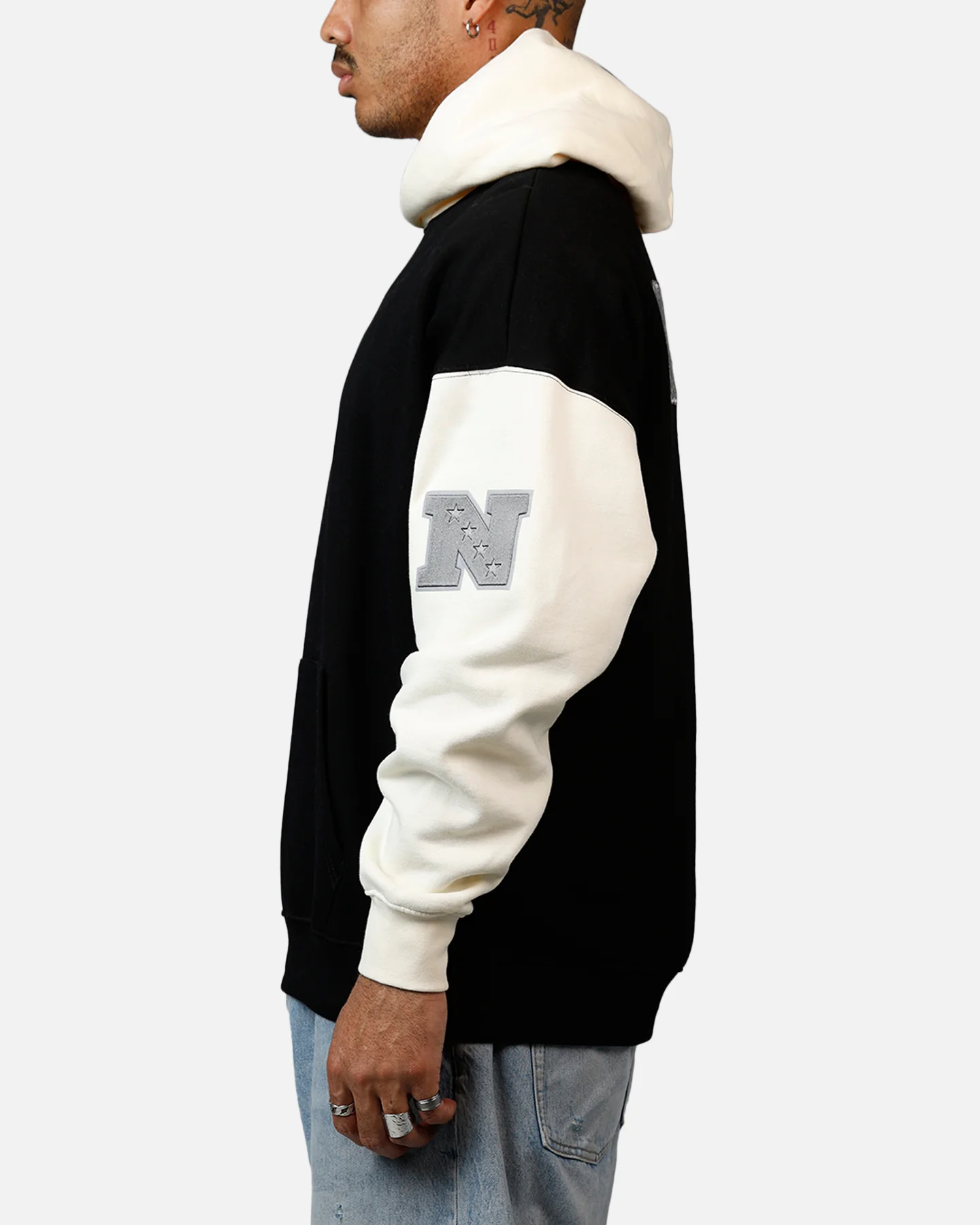 Pro Standard San Francisco 49ers Reverse French Terry Hoodie Black/Grey