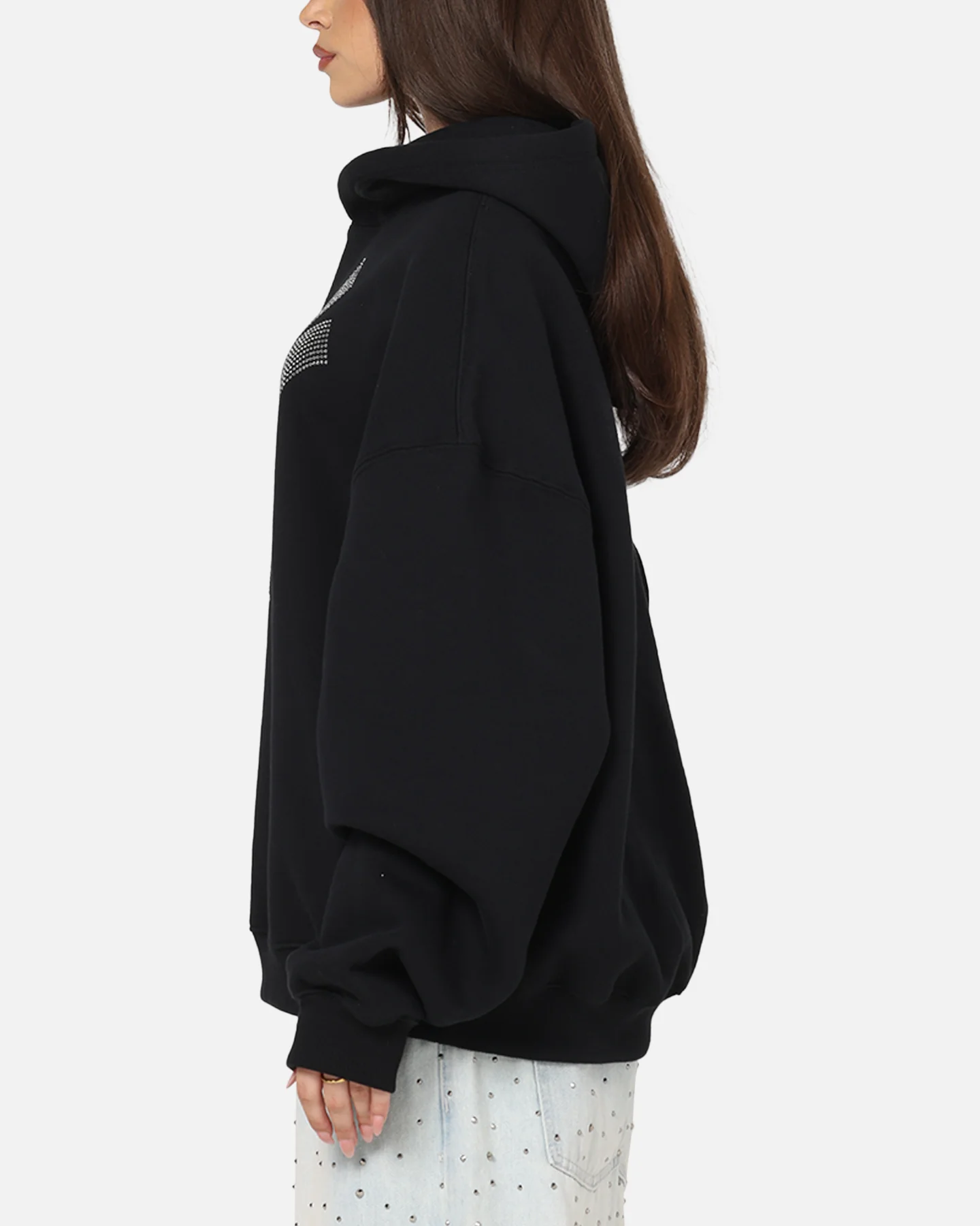 Mitchell & Ness New York Yankees Rhinestone Hoodie Faded Black