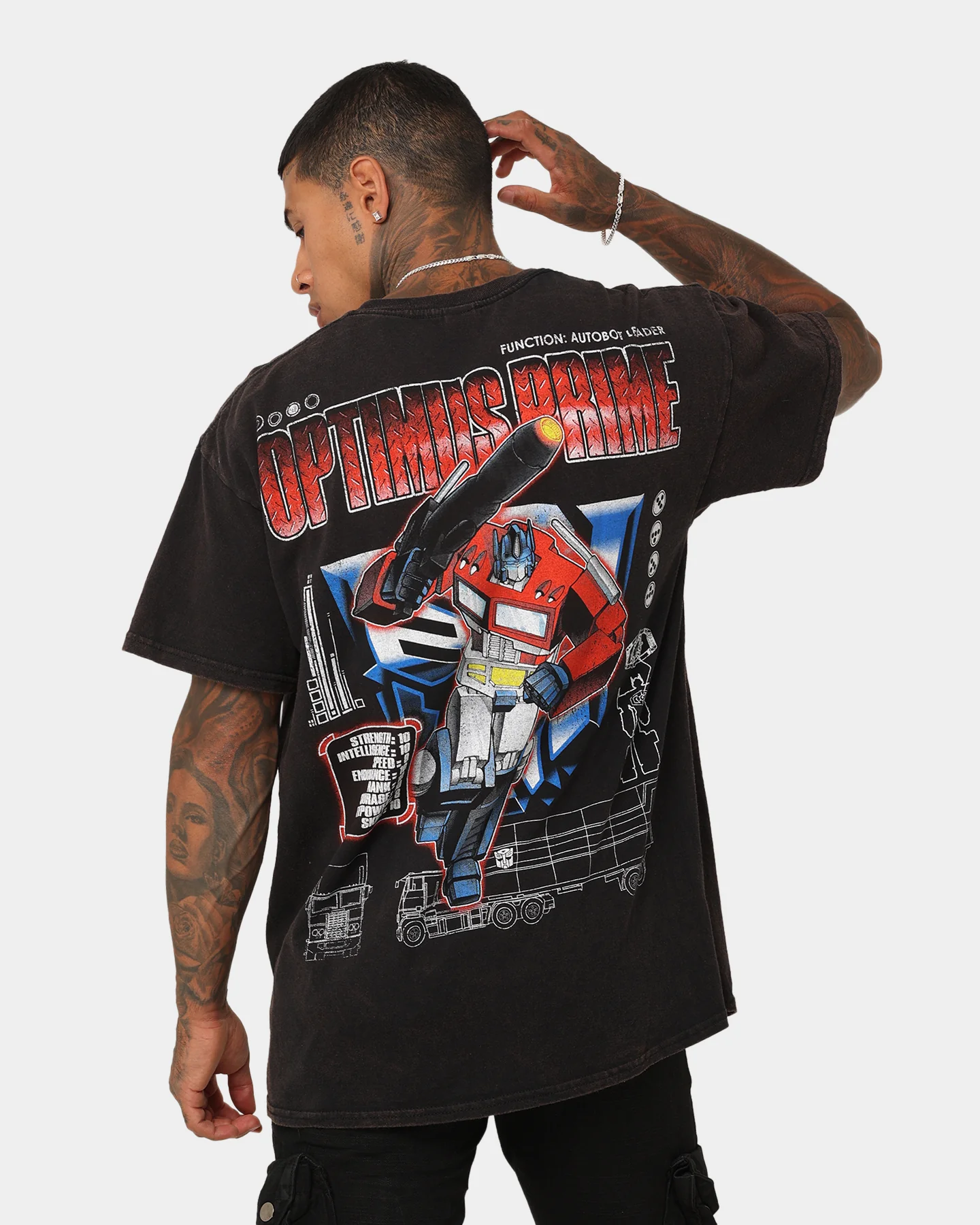 Goat Crew X Transformers Optimus Prime Vintage T-Shirt Black Wash