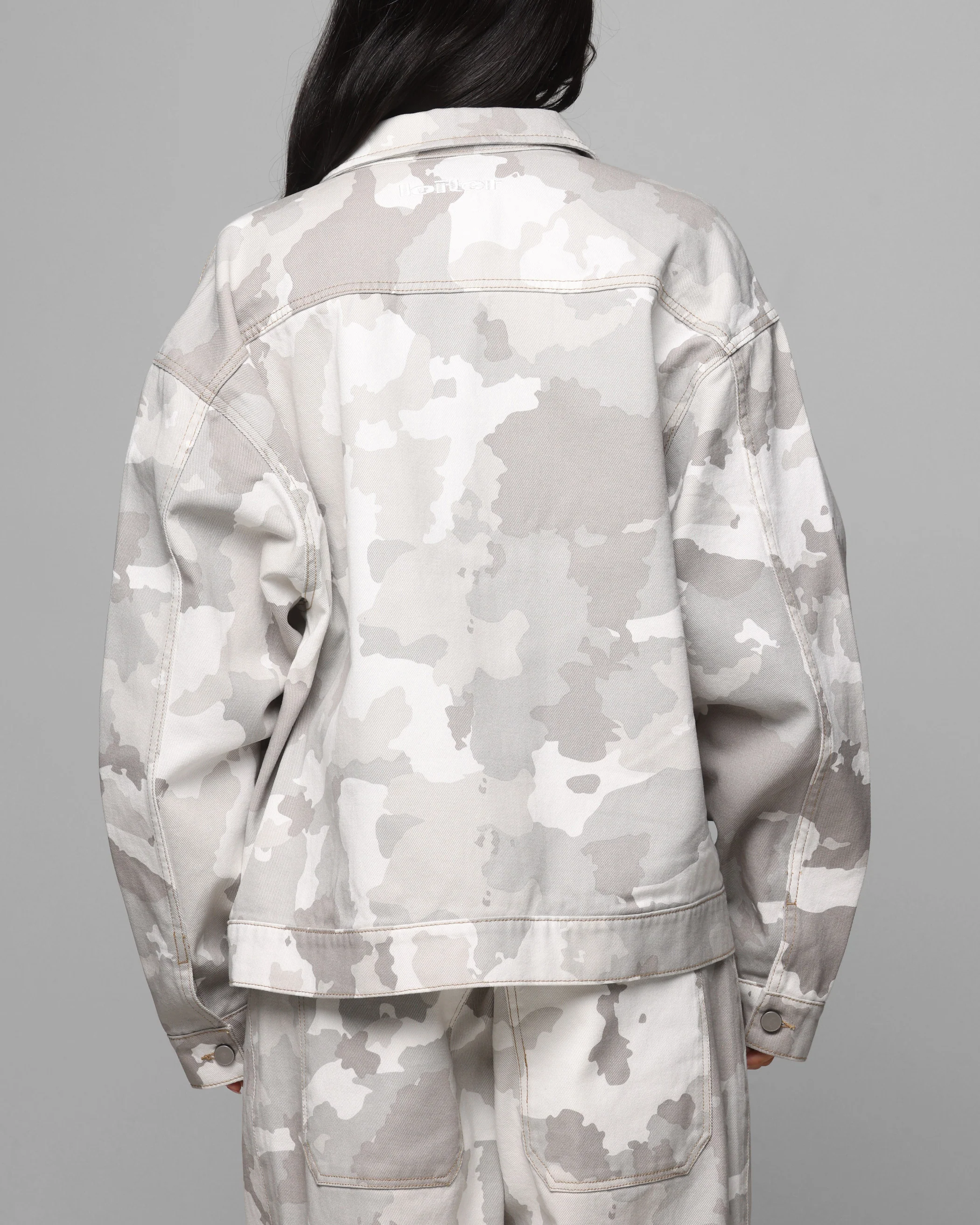 Loiter Prestige Denim Jacket Snow Camo