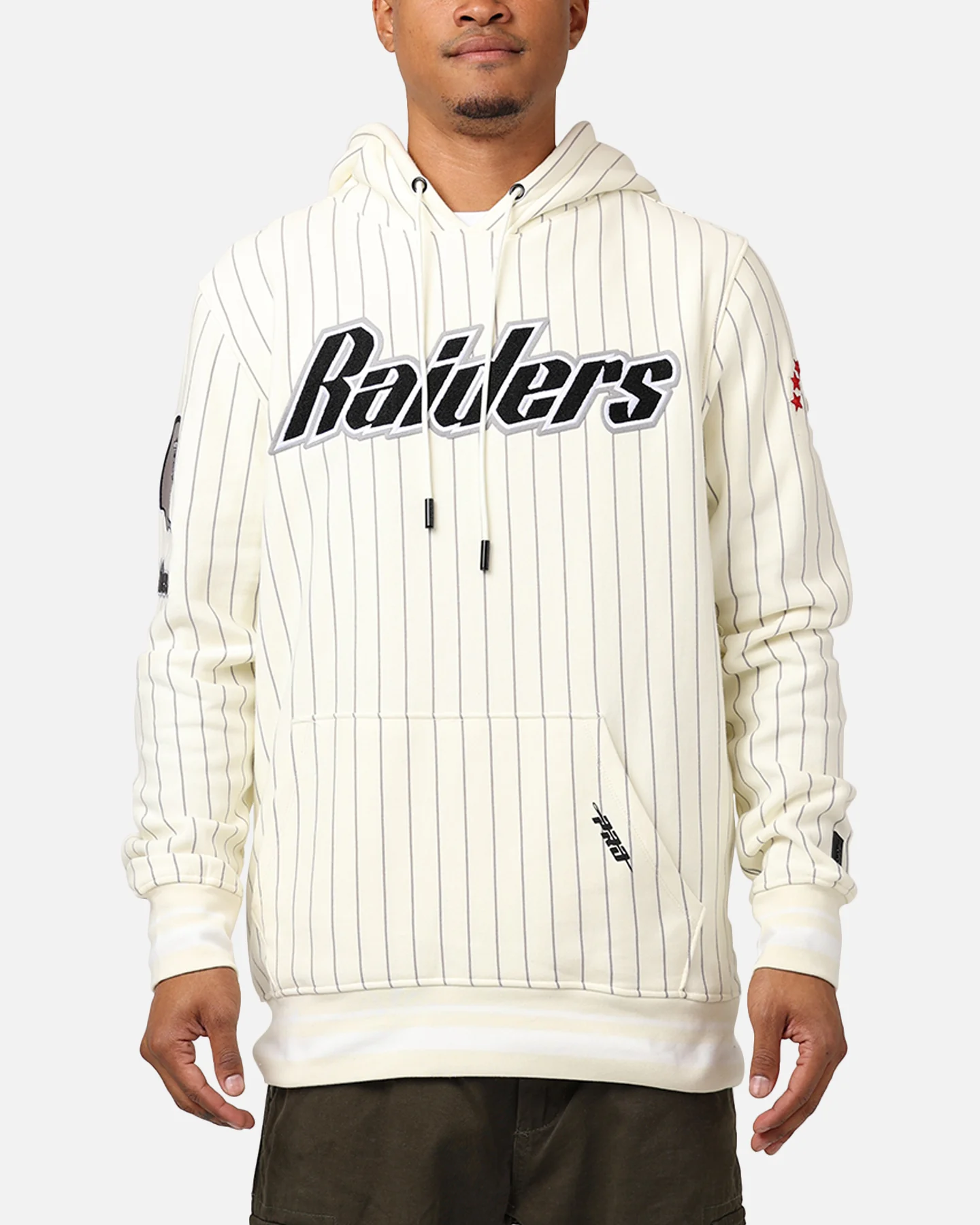 Pro Standard Las Vegas Raiders Pinstripe Hoodie Eggshell/Yellow