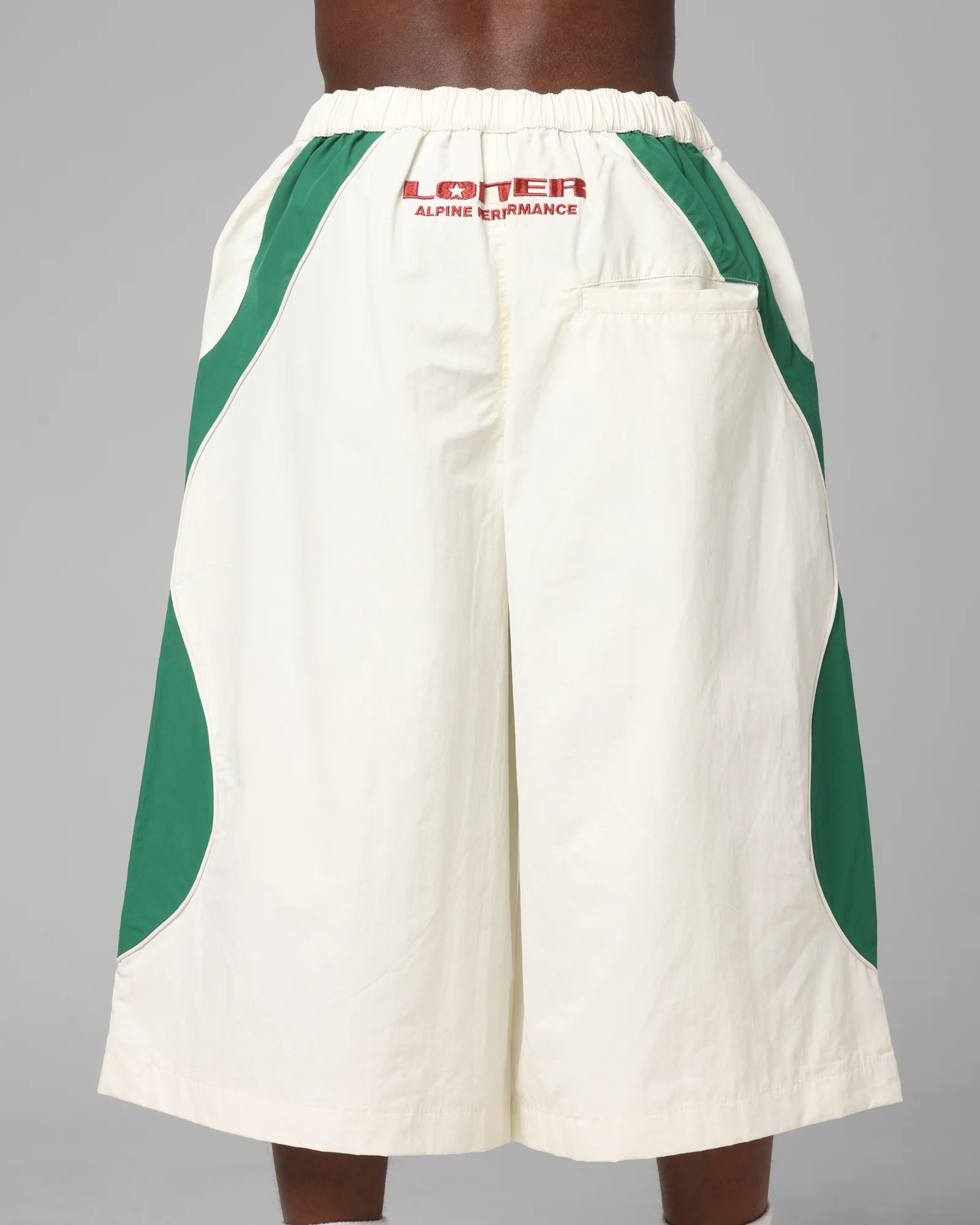 Loiter Club Classic Track Shorts White/Green