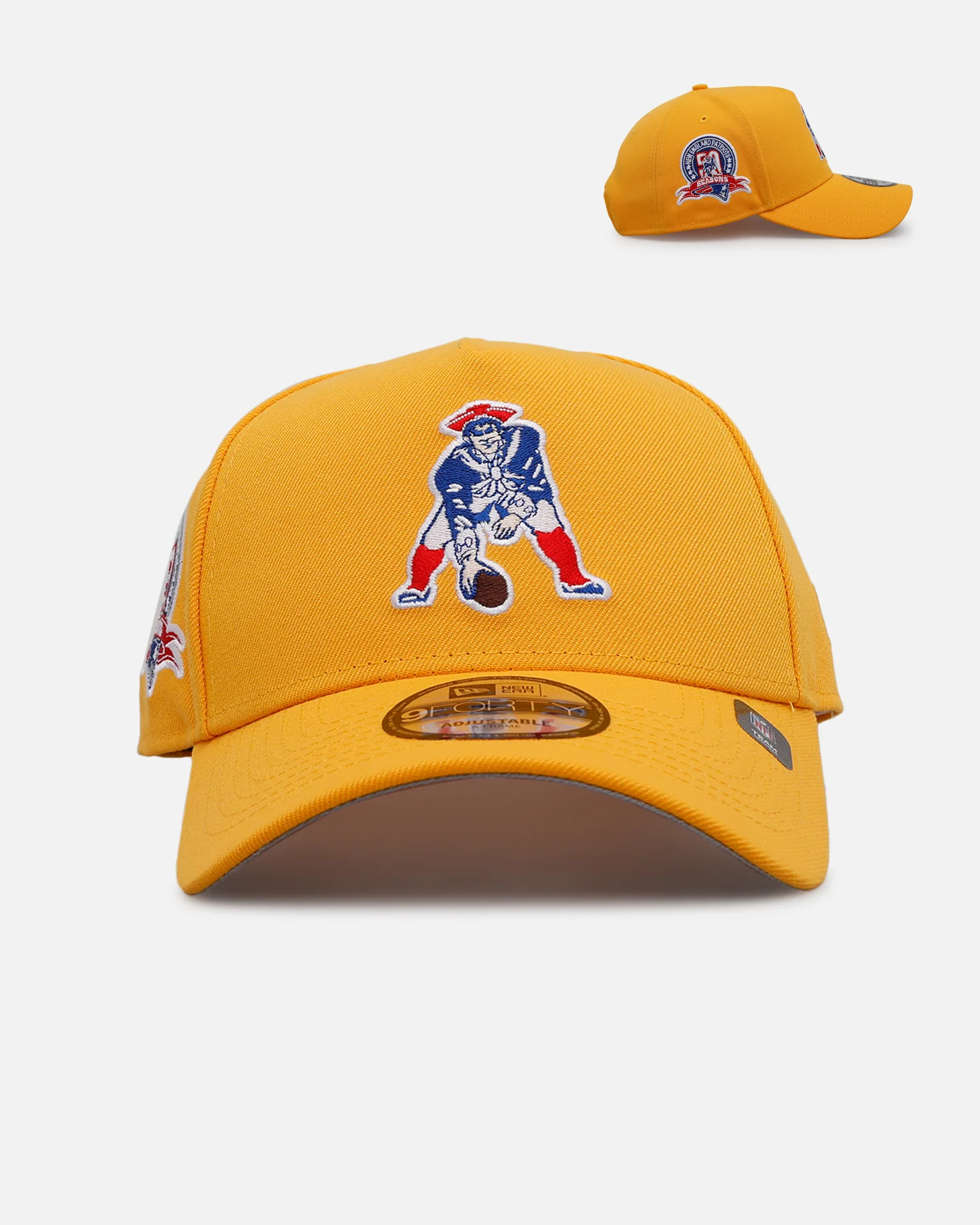 New Era New England Patriots 'Sunshine' 9FORTY A-Frame Snapback Canary