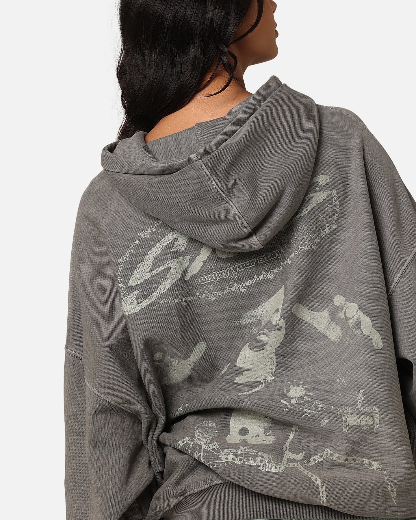 Vintage American Thrift Disney Pixar Sid Premium Hoodie Washed Charcoal