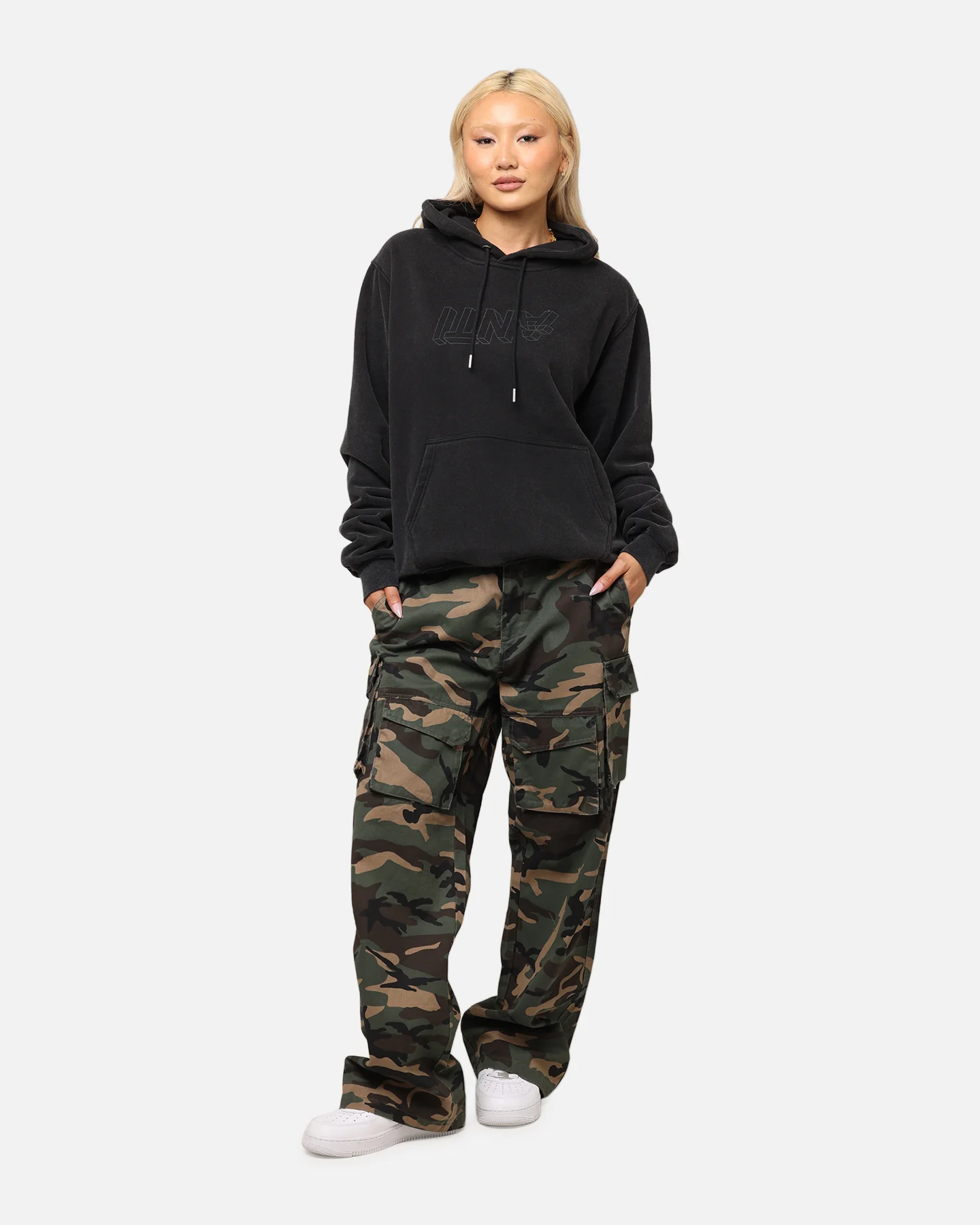 The Anti Order Artillery Baggy Cargo Pants  Woodland Camo