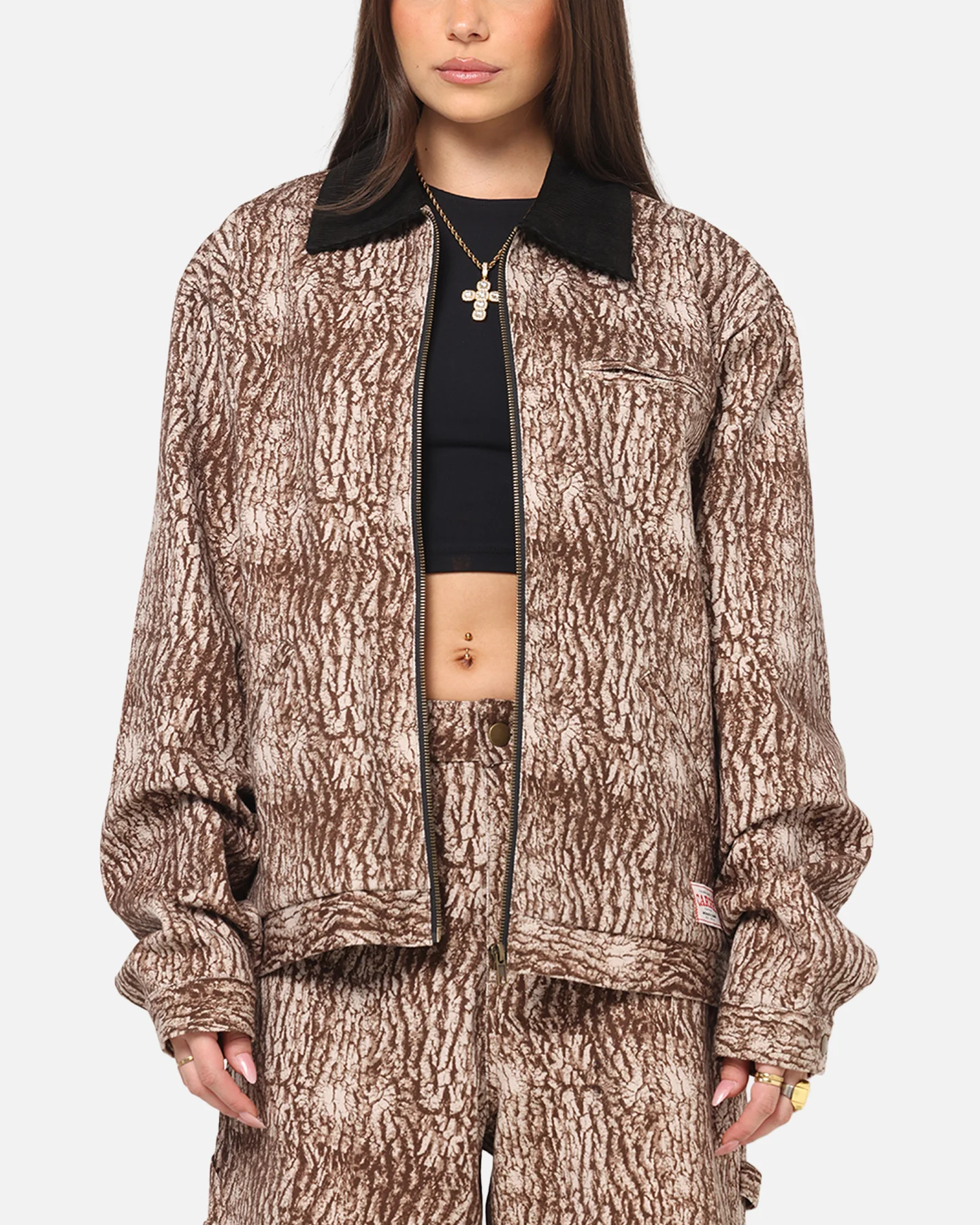 Carre Canvas Jacket Tree Bark