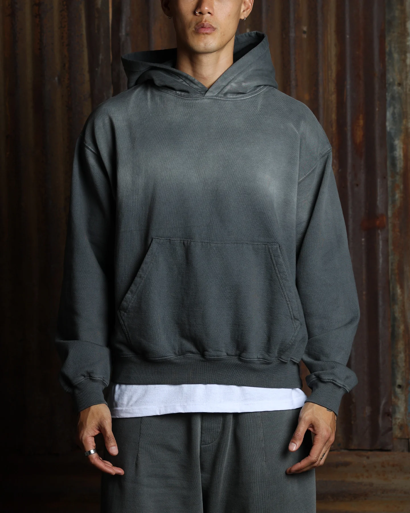 American Thrift Pullover Hoodie Washed Charcoal