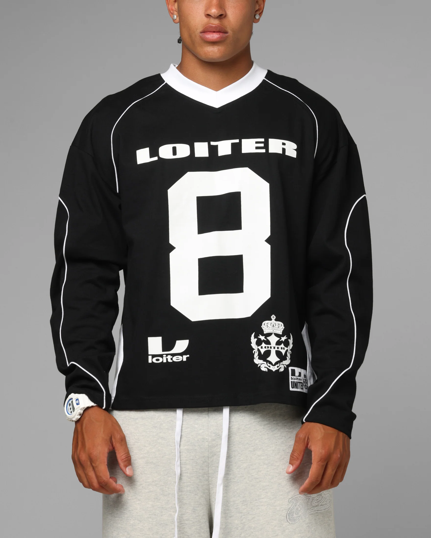 Loiter World Cup Long Sleeve T-Shirt Black