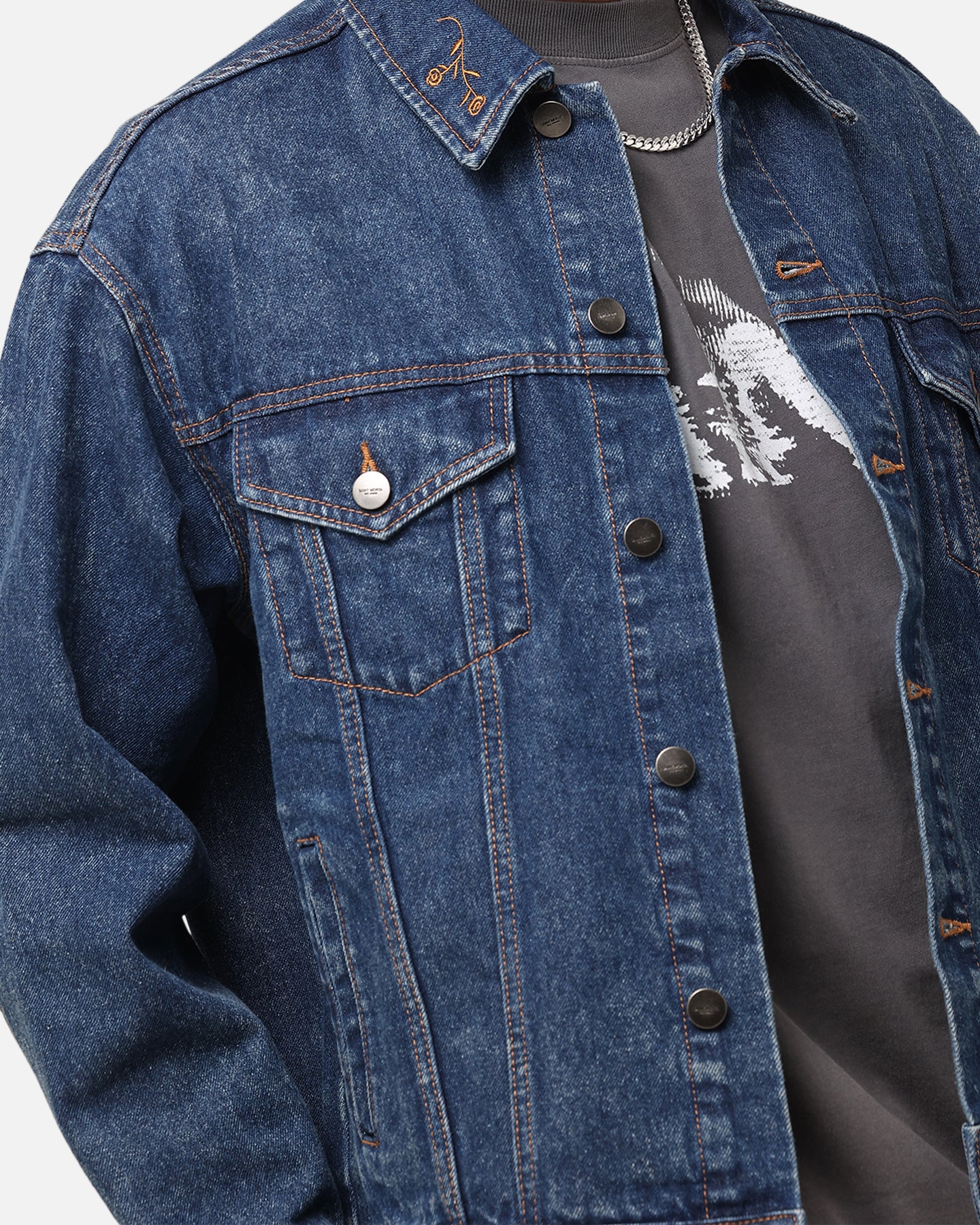 Saint Morta Rodeo Denim Jacket Dark Indigo