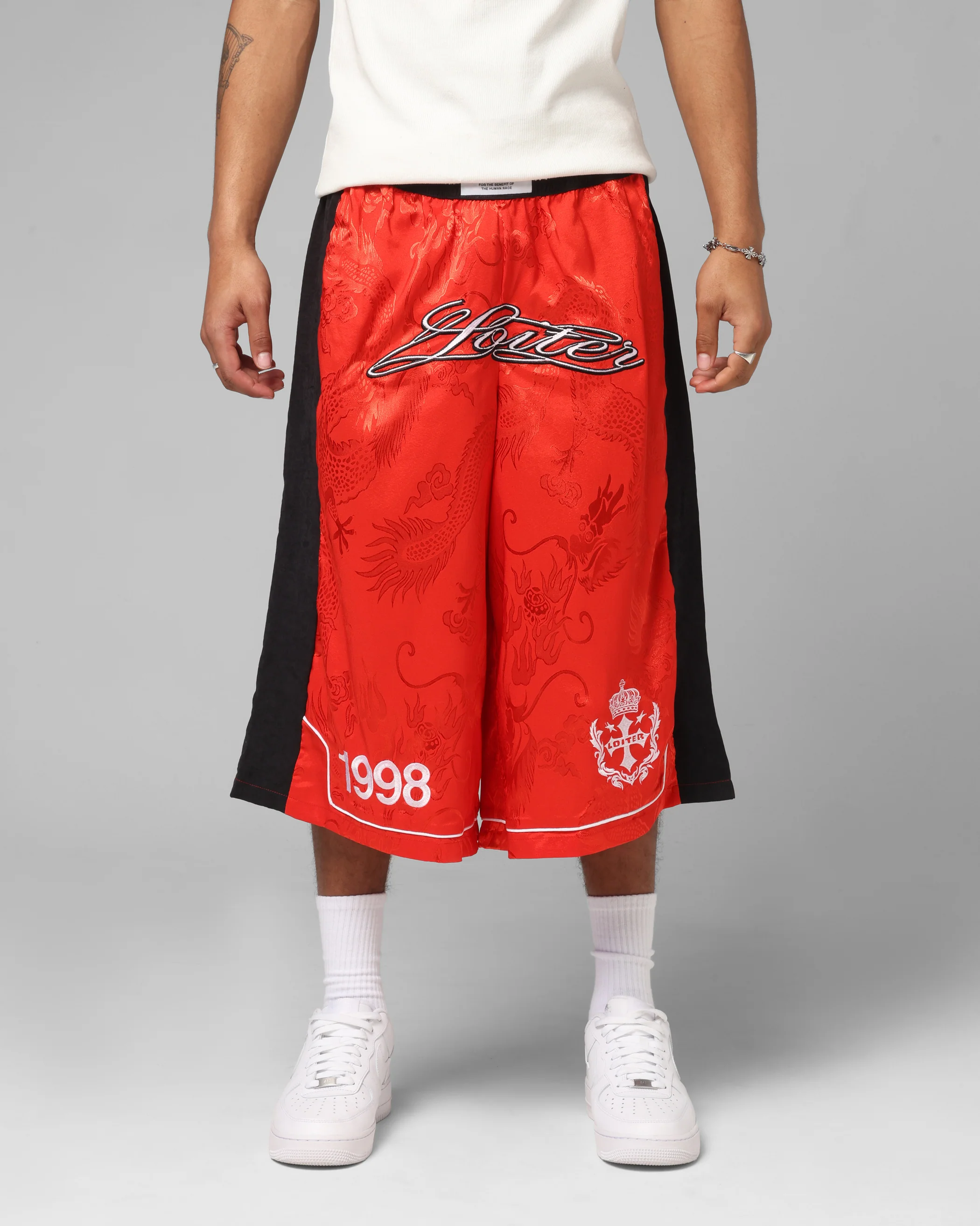 Loiter Fight Club 3 Quarter Shorts Red