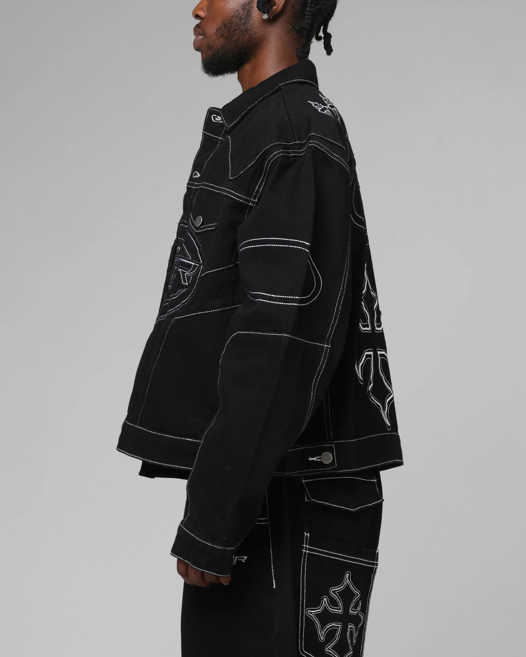 Loiter Daytona Denim Jacket Black